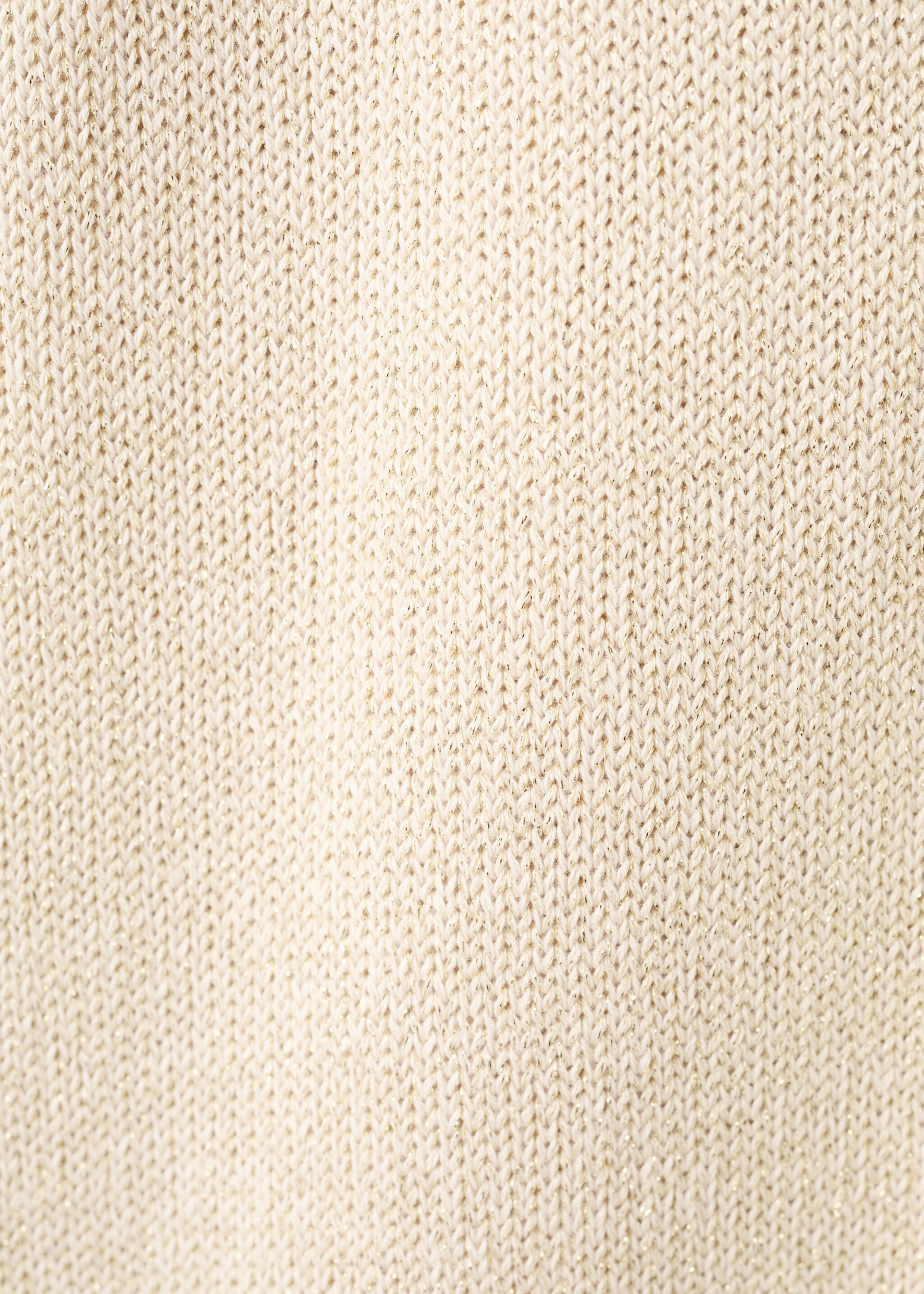 Knit long cardigan - Details of the article 0, Gold. Ref: 27057908-00.