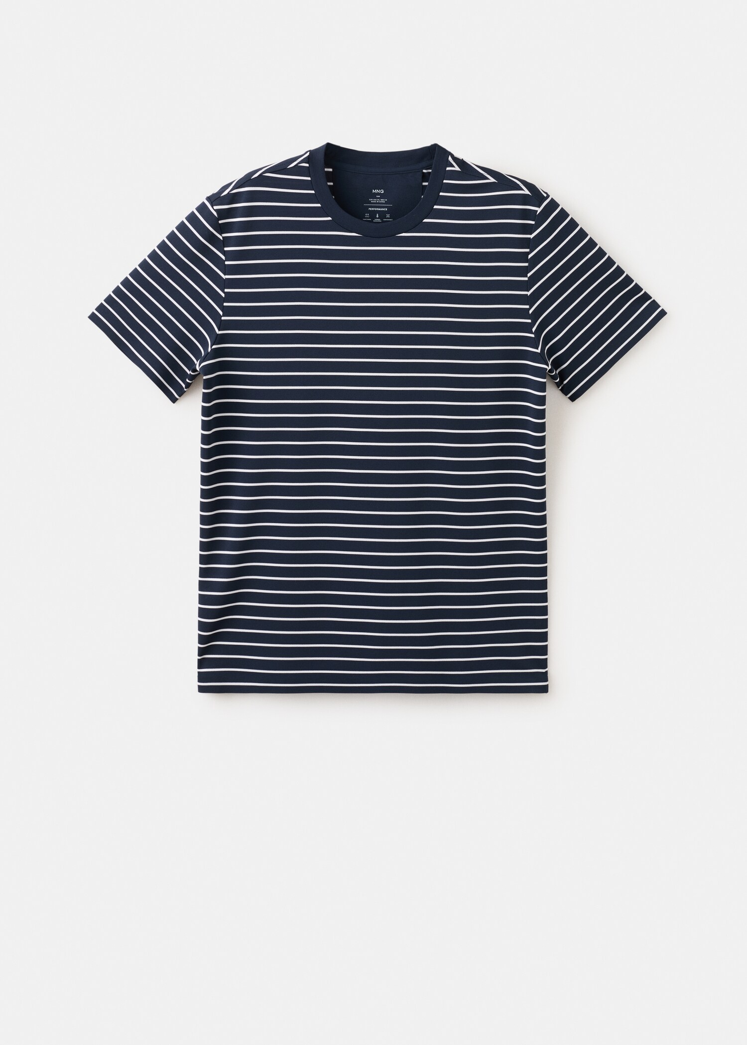 Slim fit striped COOLMAX® T-shirt - Article without model