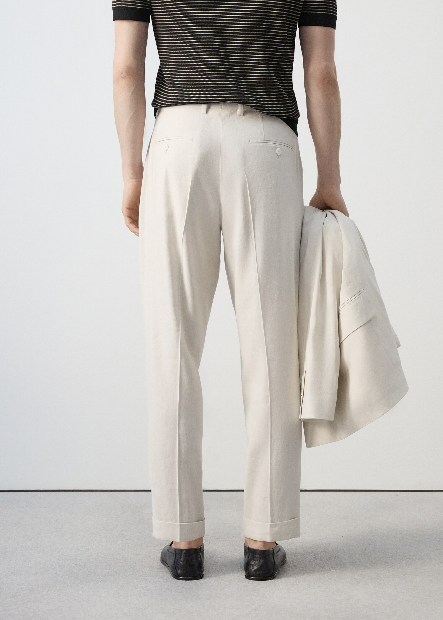 Boston regular-fit suit trousers - Reverse of the article