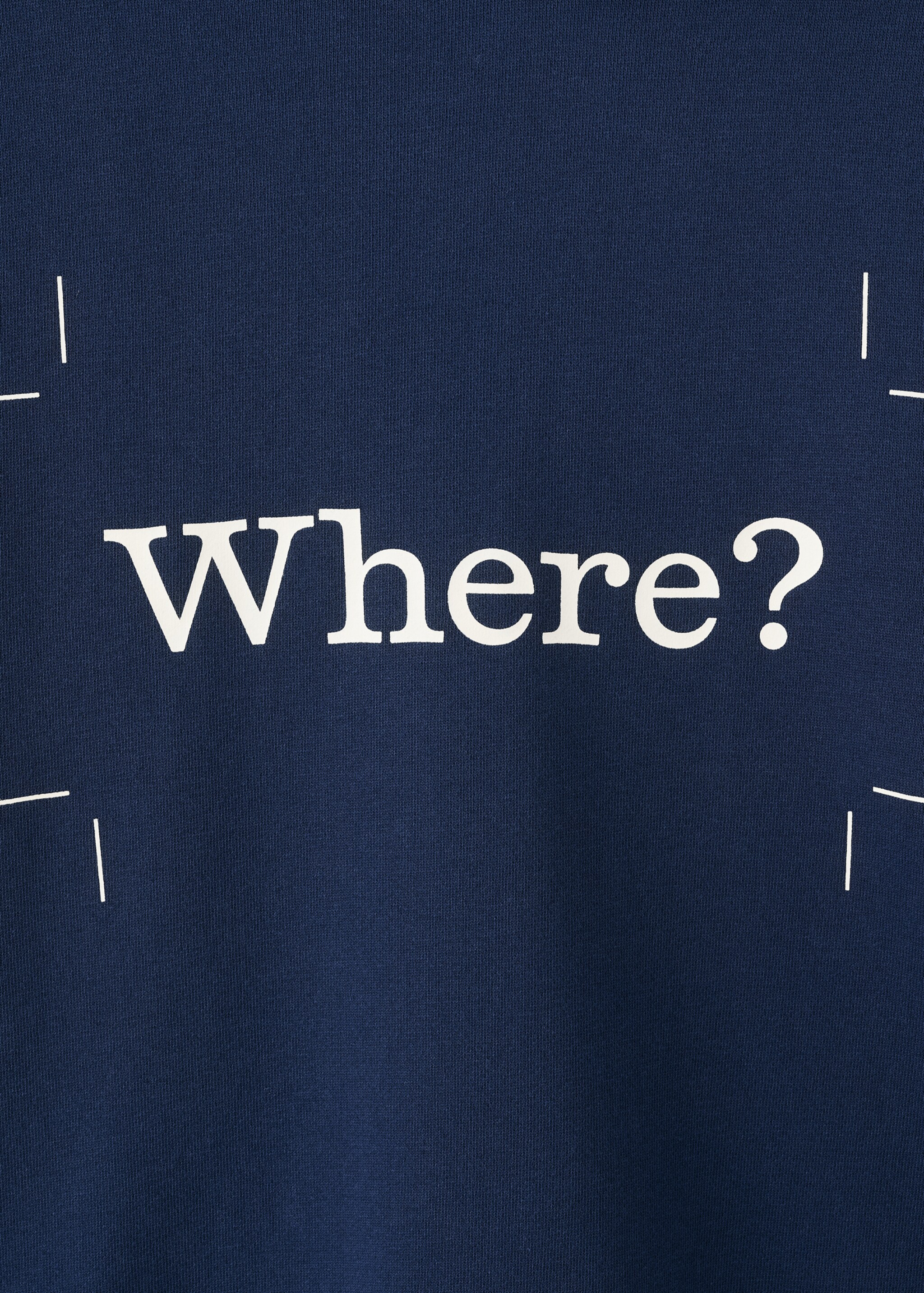Sweat-shirt capuche 100 % coton texte - Détail de l'article 8, Bleu encre. Ref: 27057915-00.
