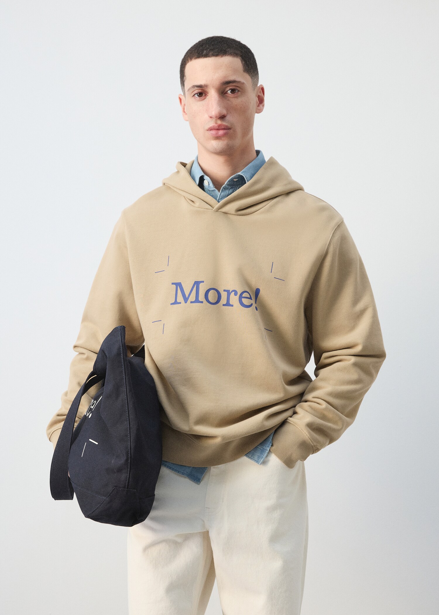 Hoodie 100% katoen met tekst - Middenvlak