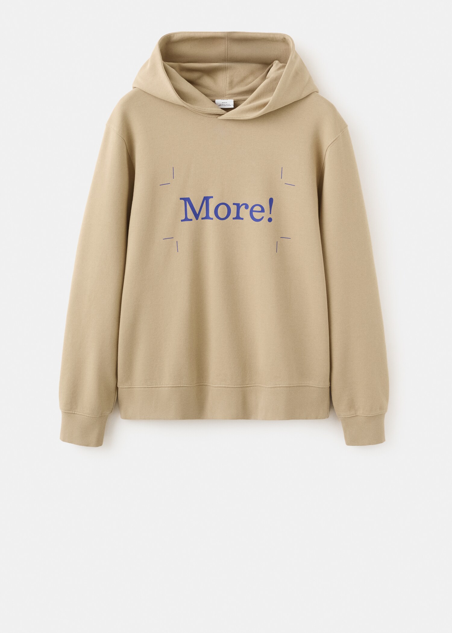 Hoodie 100% katoen met tekst - Artikel zonder model