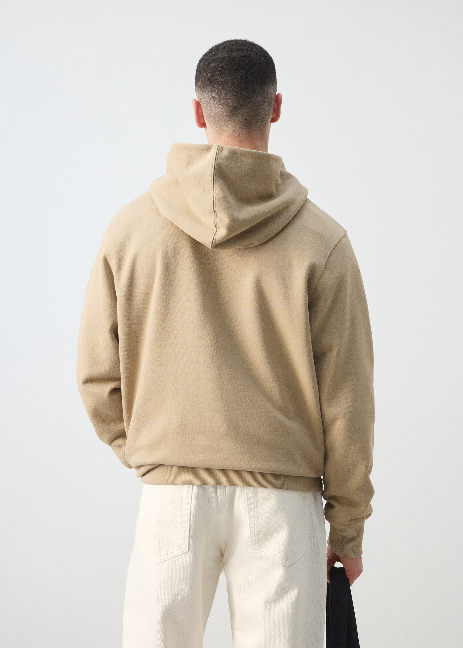 Hoodie 100% katoen met tekst - Achterkant van het artikel