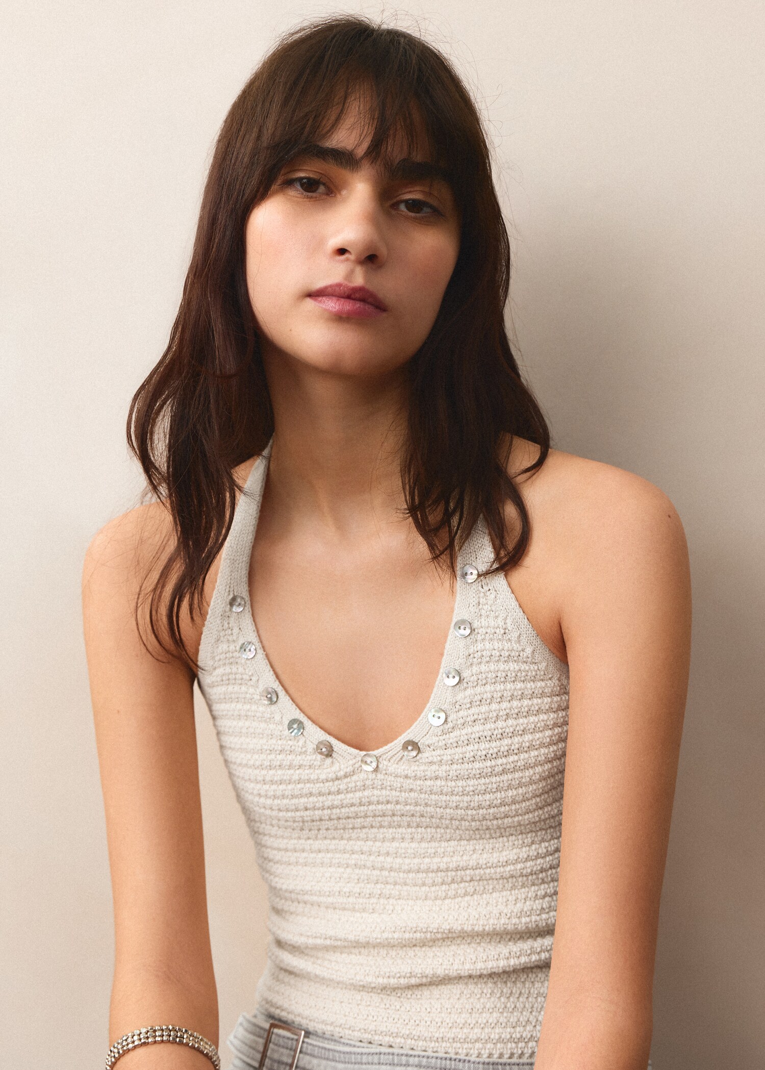 Knit halter top - Details of the article 1