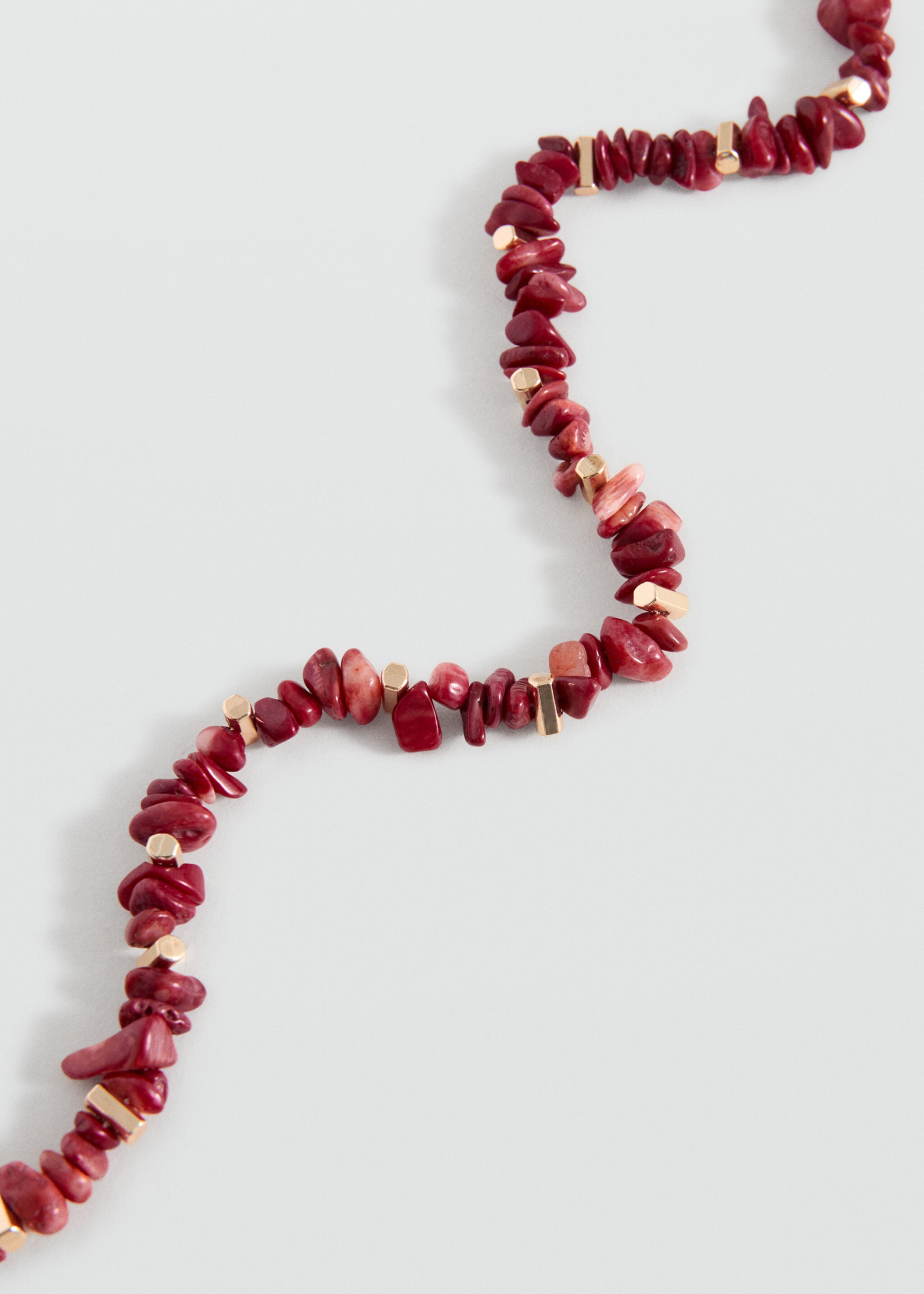 Beaded necklace - Medium plane, Red. Ref: 27057920-00.