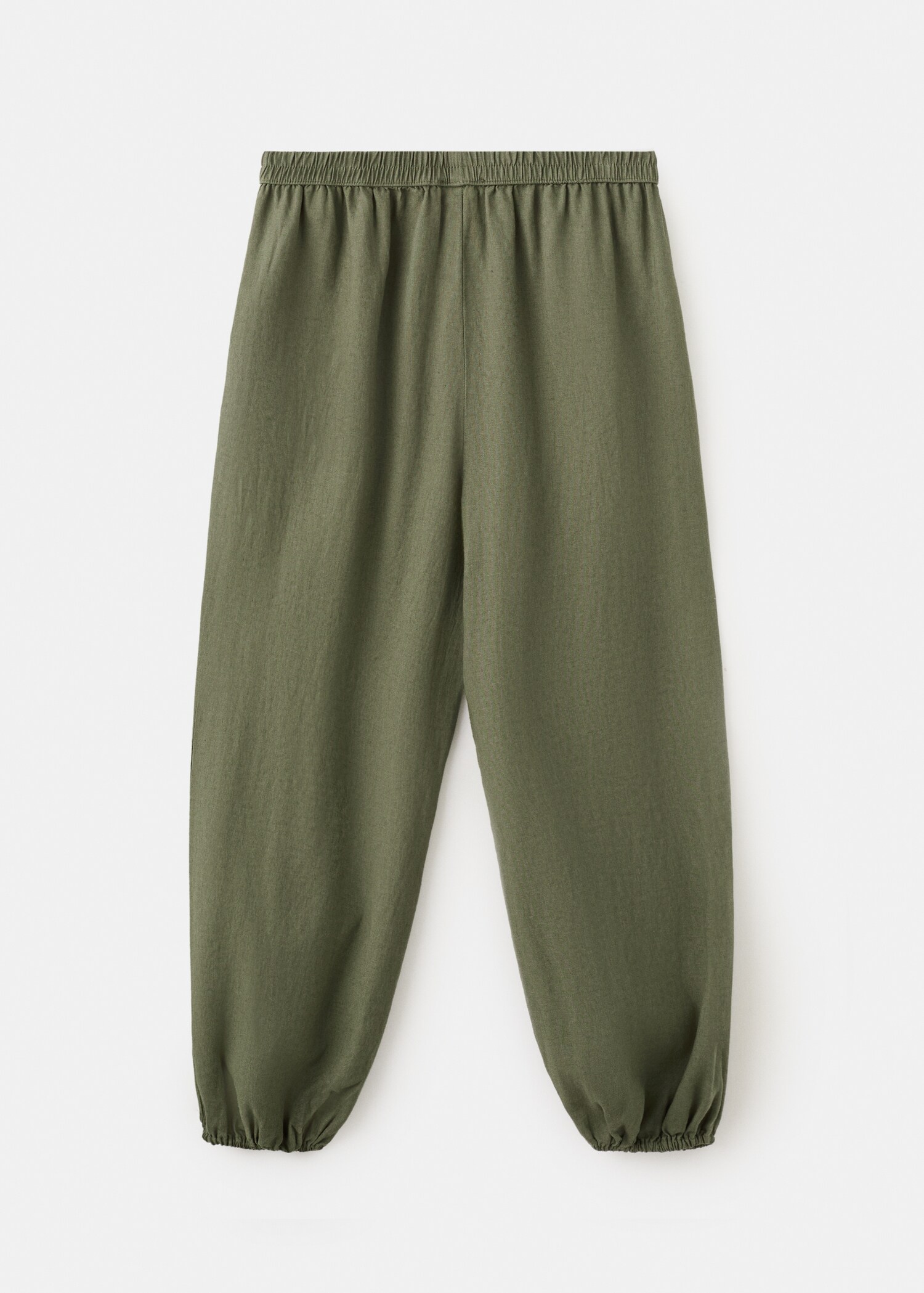 Linen baggy trousers - Reverse of the article