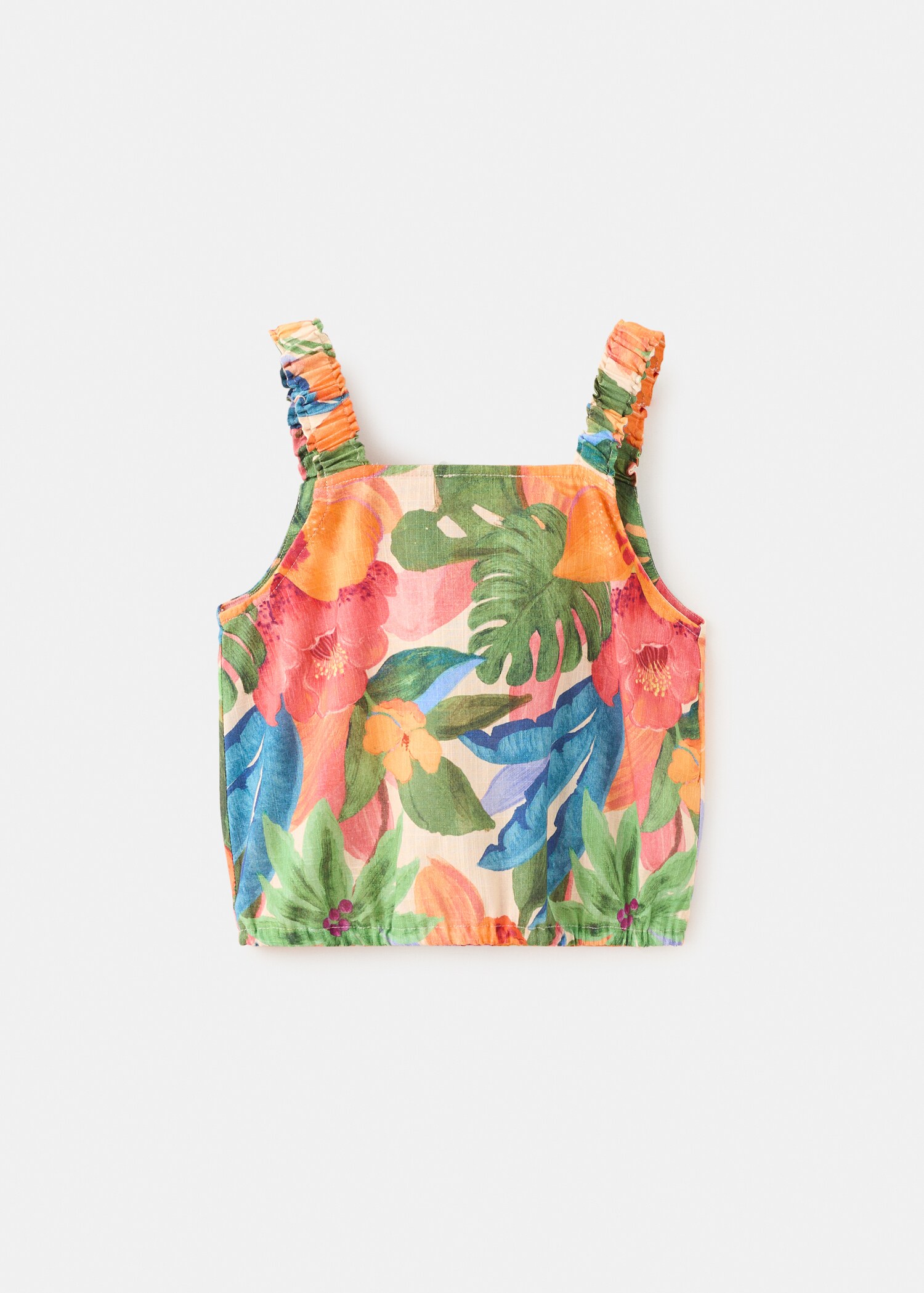 Tropical print blouse - Reverse of the article
