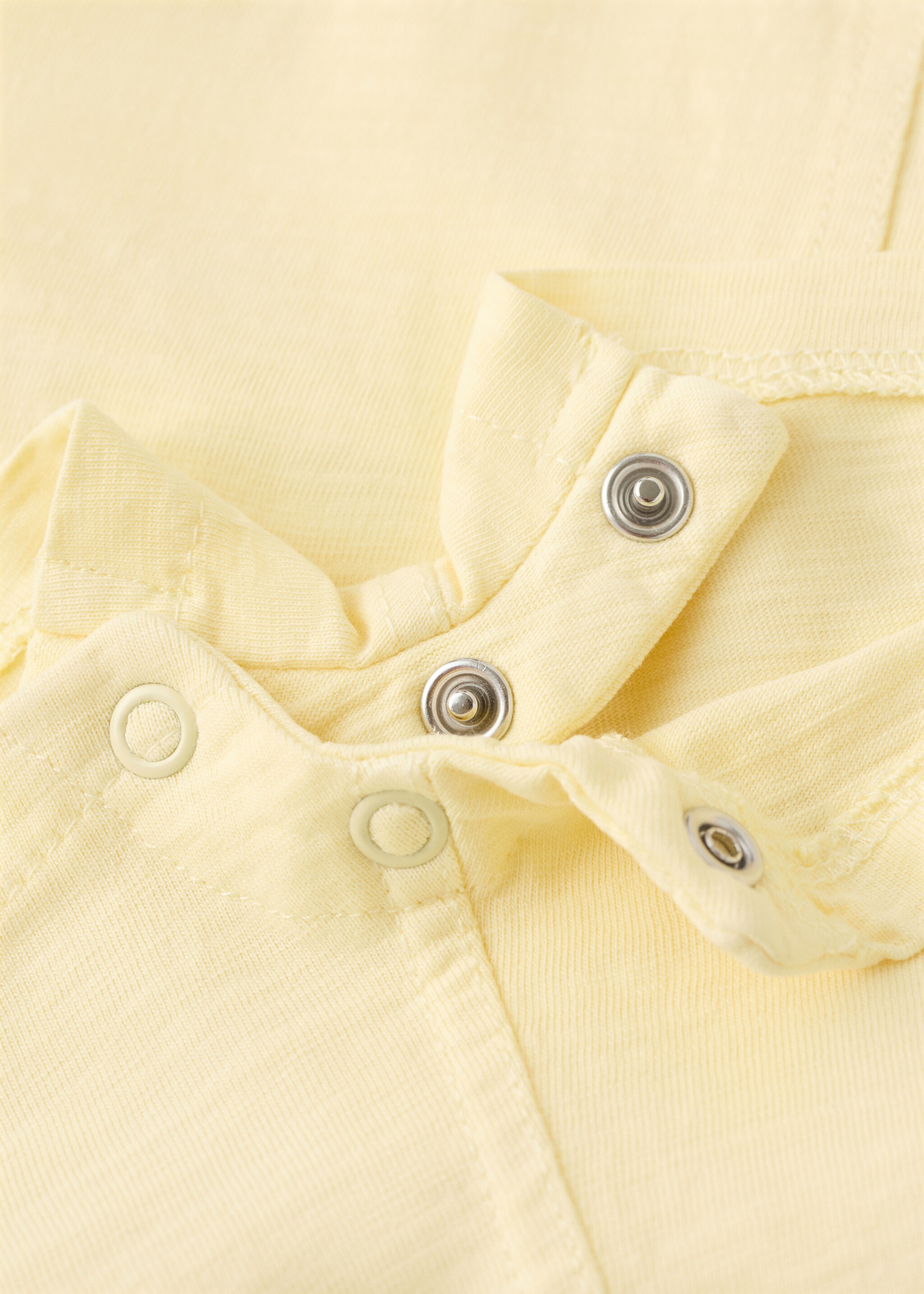 Cotton dungarees with pocket details - Details of the article 0, Yellow. Ref: 27058261-00.