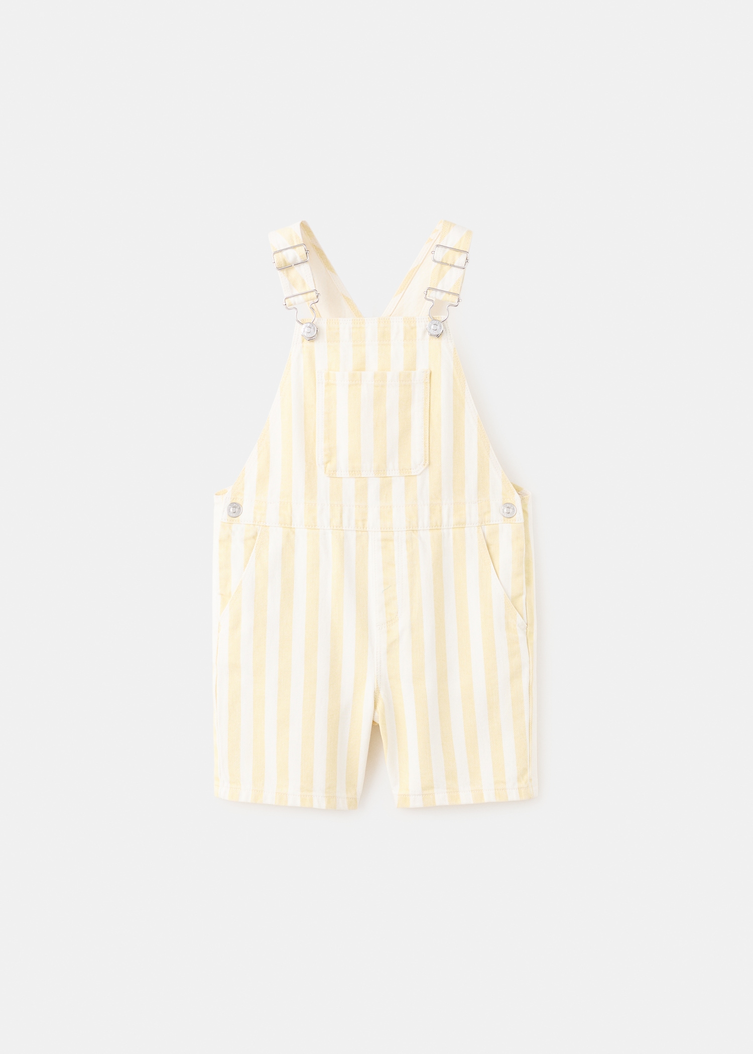 Striped short dungarees - Article without model