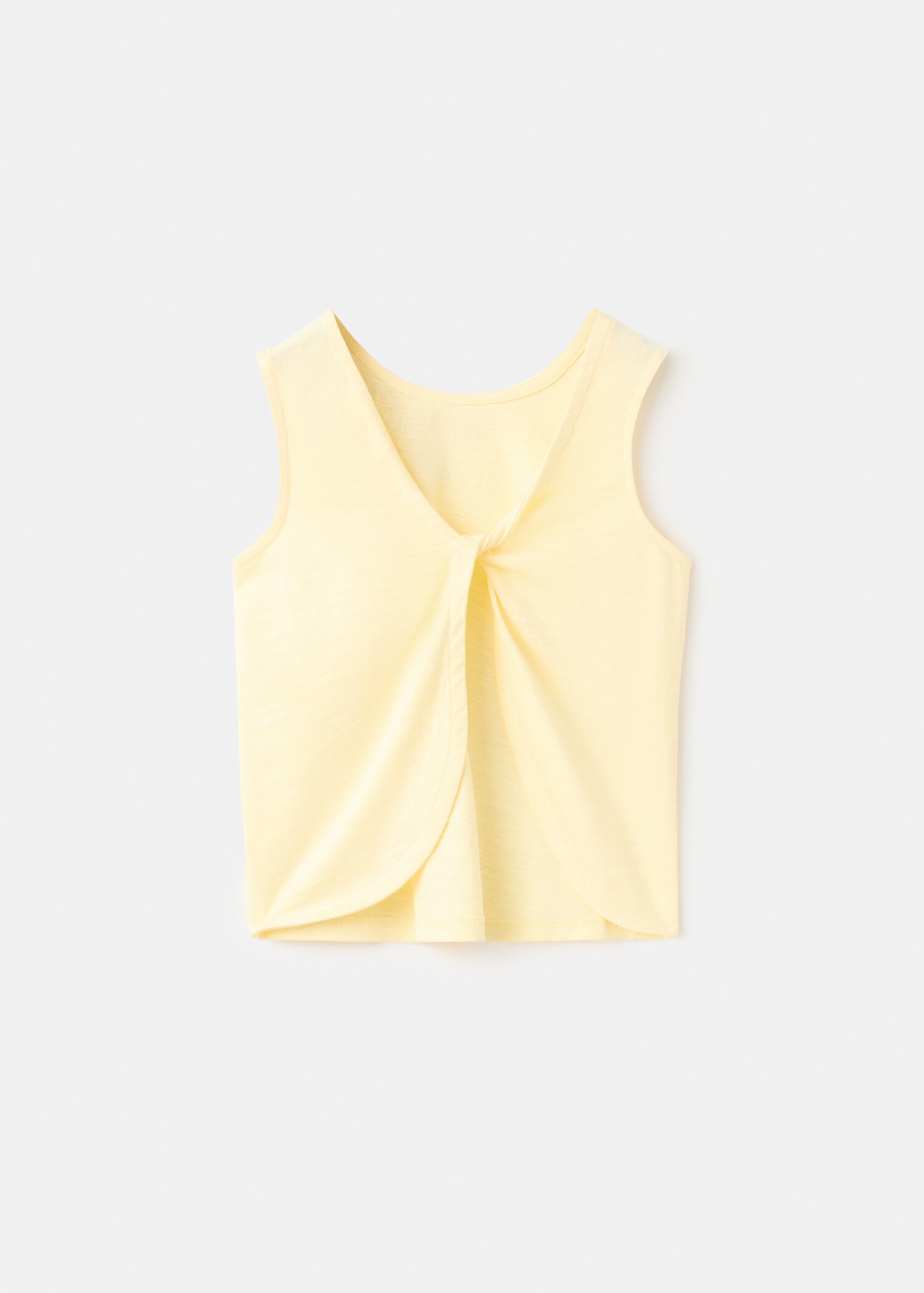 Embroidered back-opening T-shirt - Reverse of the article