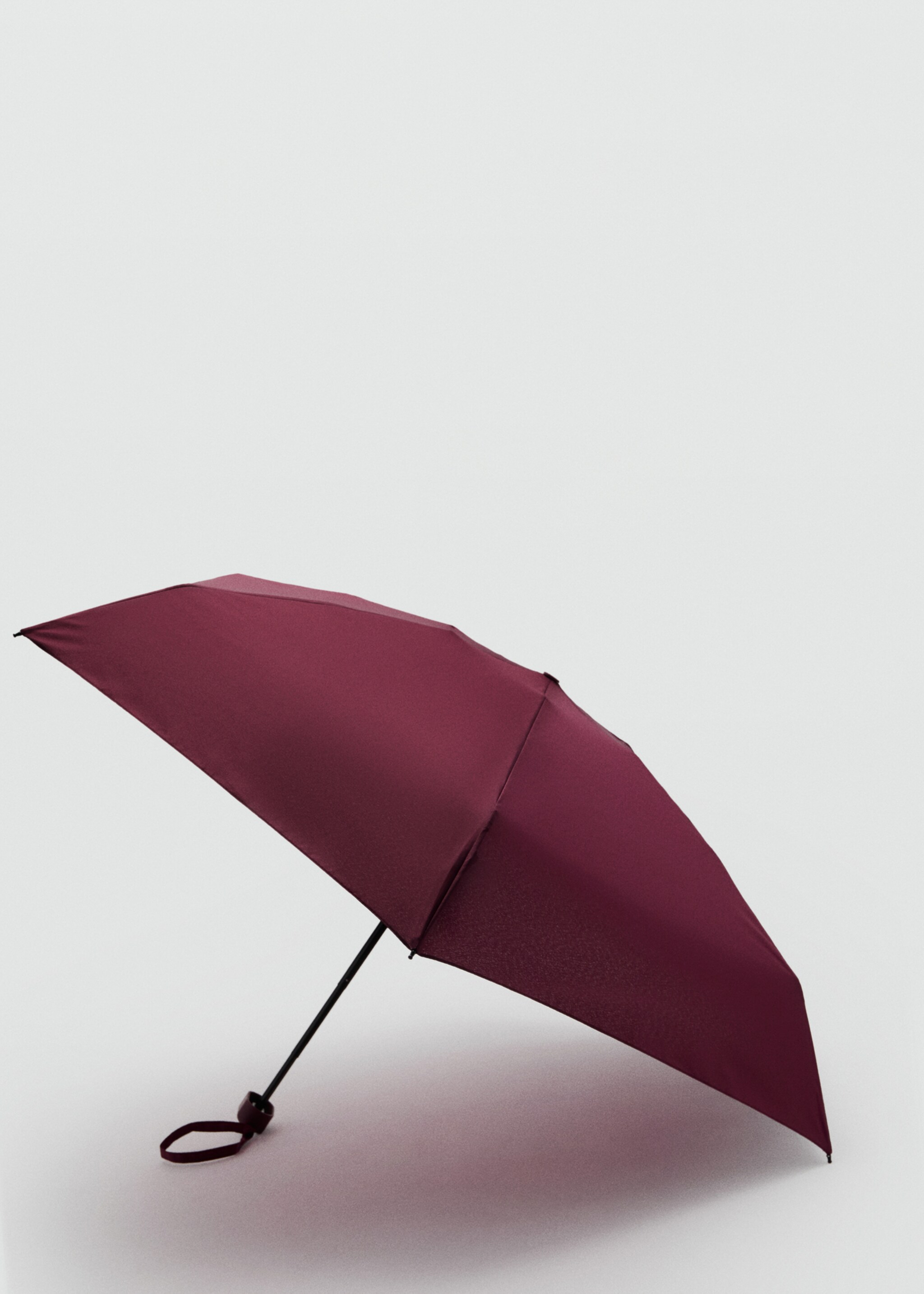 Mini folding umbrella - Details of the article 2, Burgundy. Ref: 27061169-00.