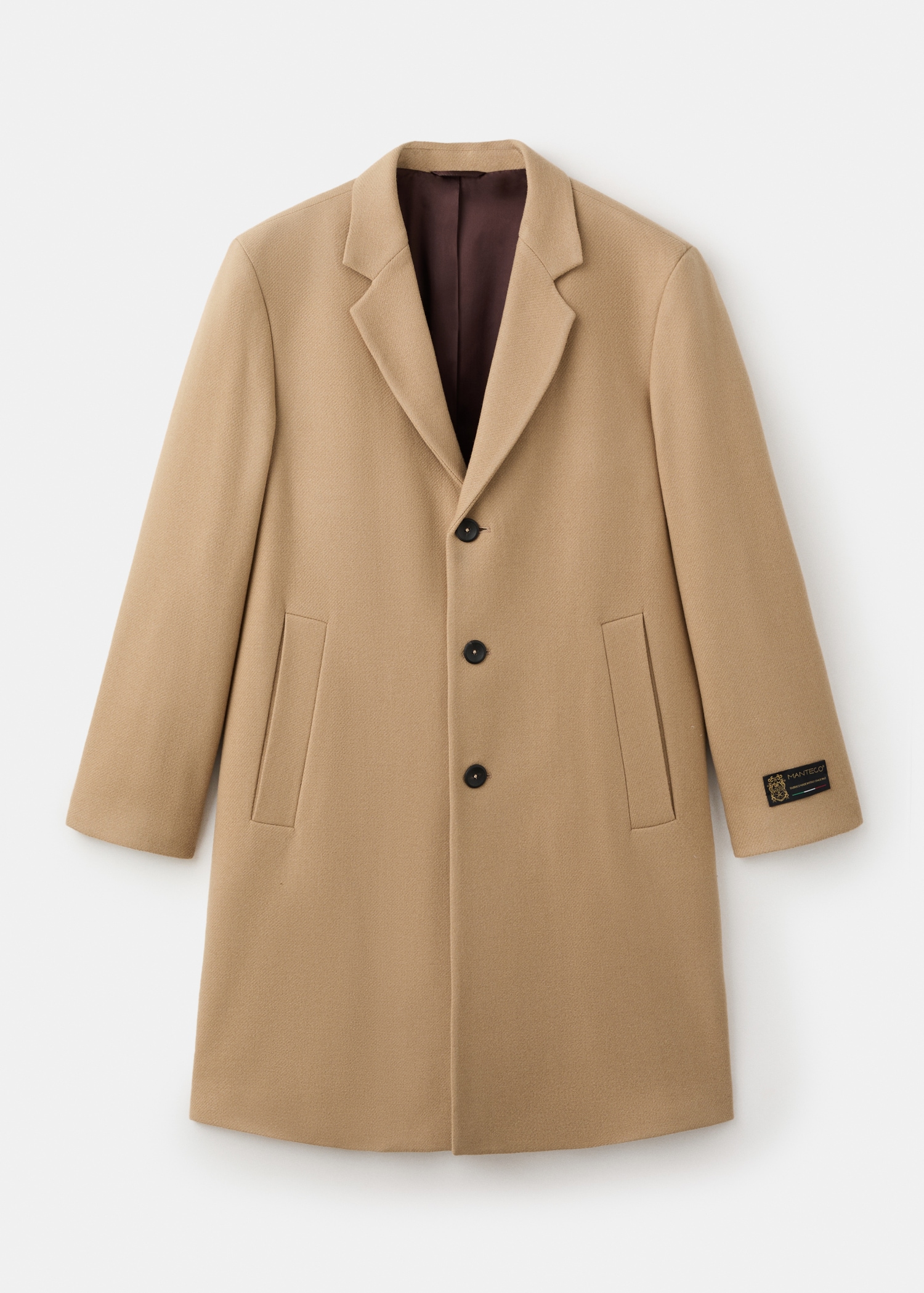 Lapel Manteco wool coat - Article without model