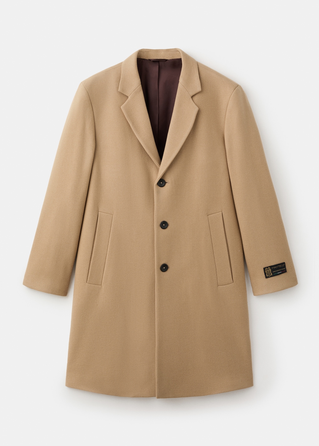 Manteco wool coat with lapels