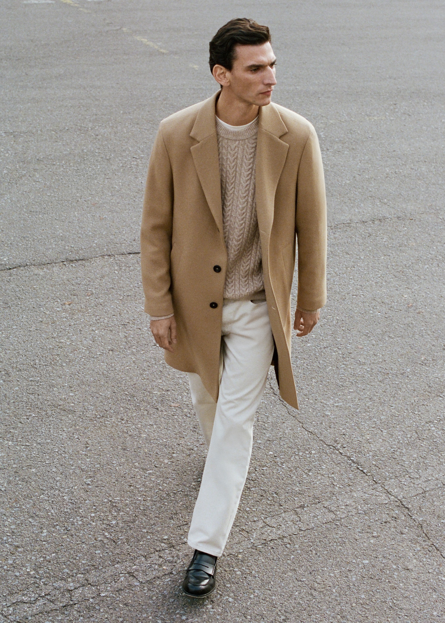 Manteco wool coat with lapels - Details of the article 5