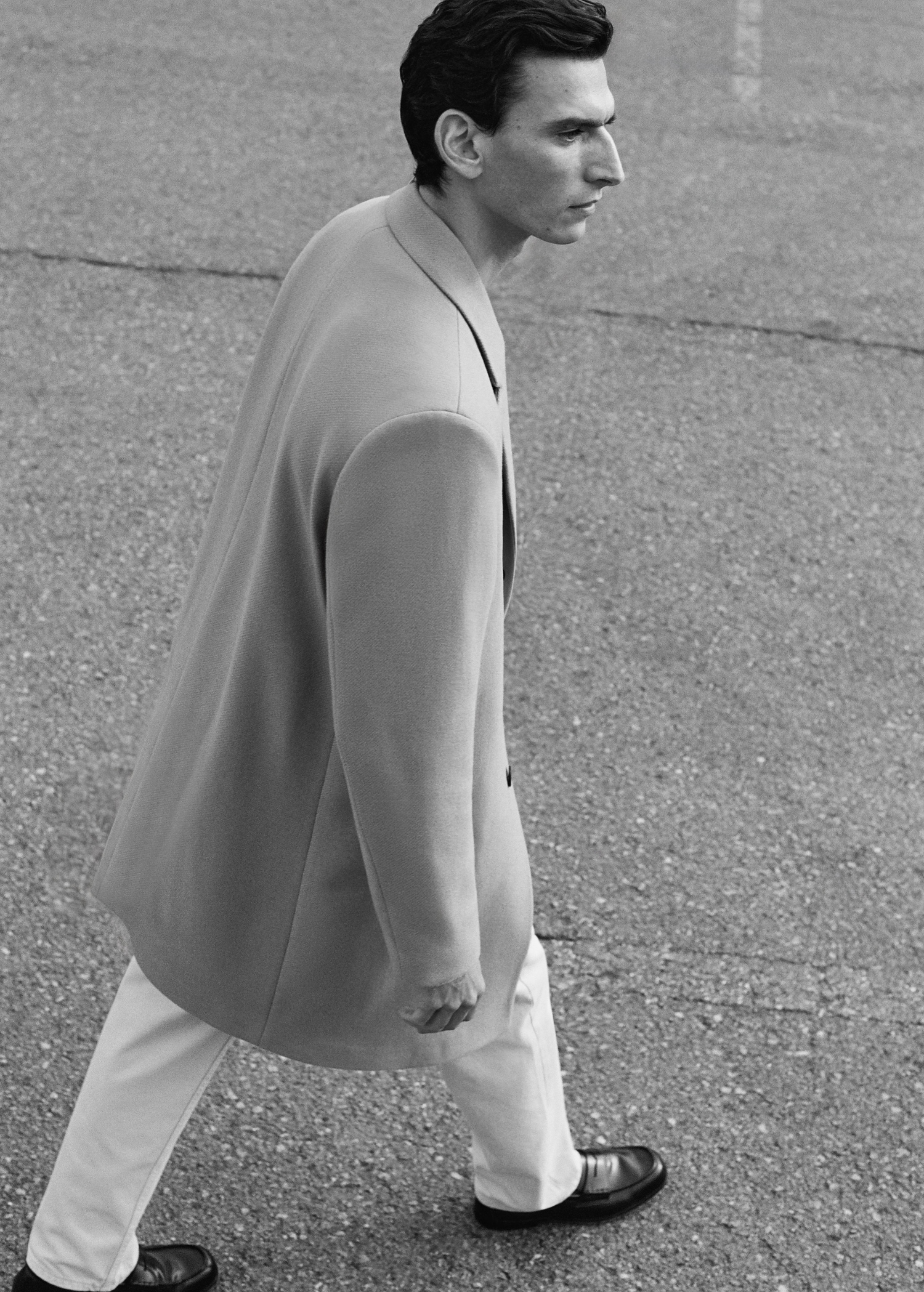 Manteco wool coat with lapels - Details of the article 9