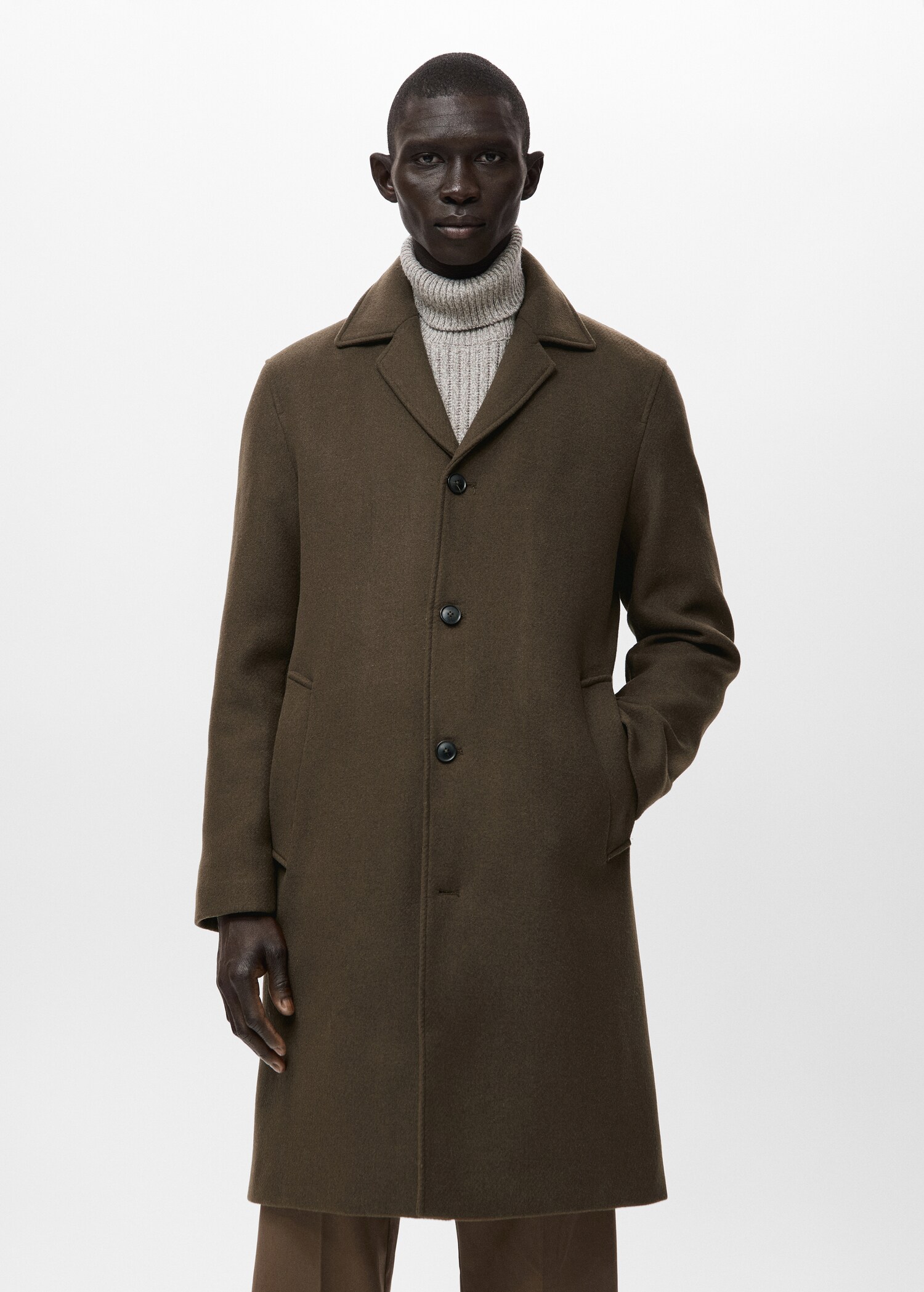 Classic wool blend coat - Medium plane
