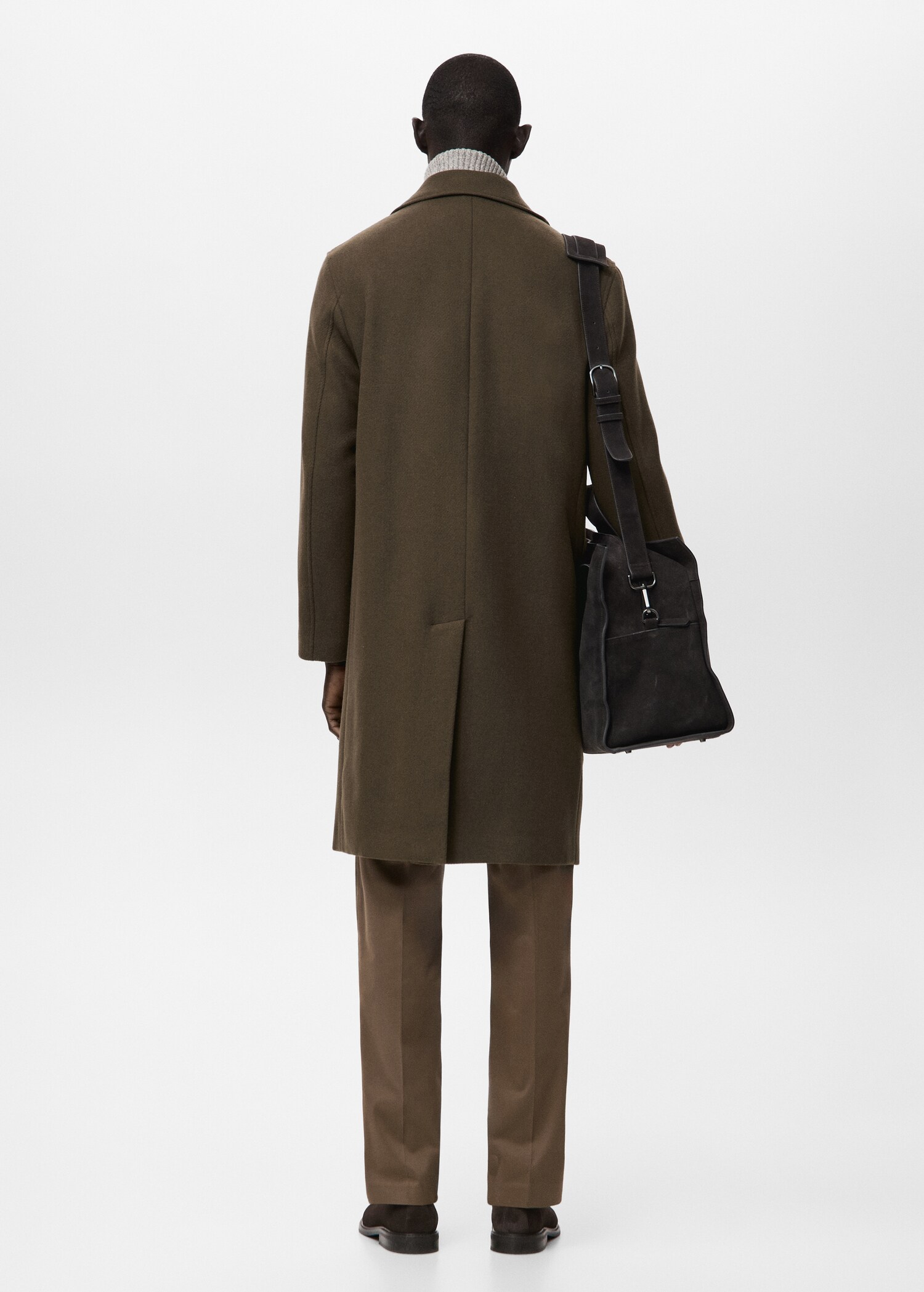 Classic wool blend coat - Reverse of the article