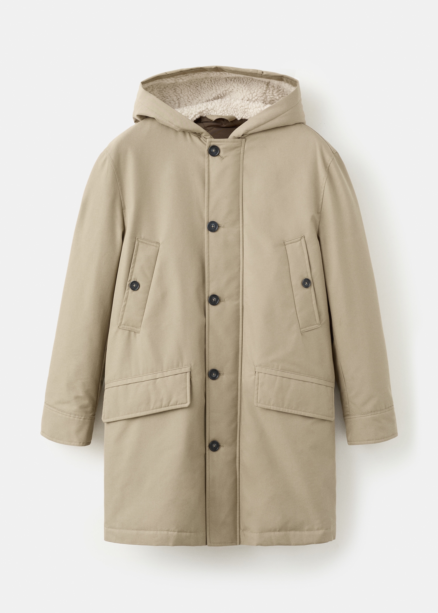 Quilted parka with water-repellent hood Men MANGO Indonesia