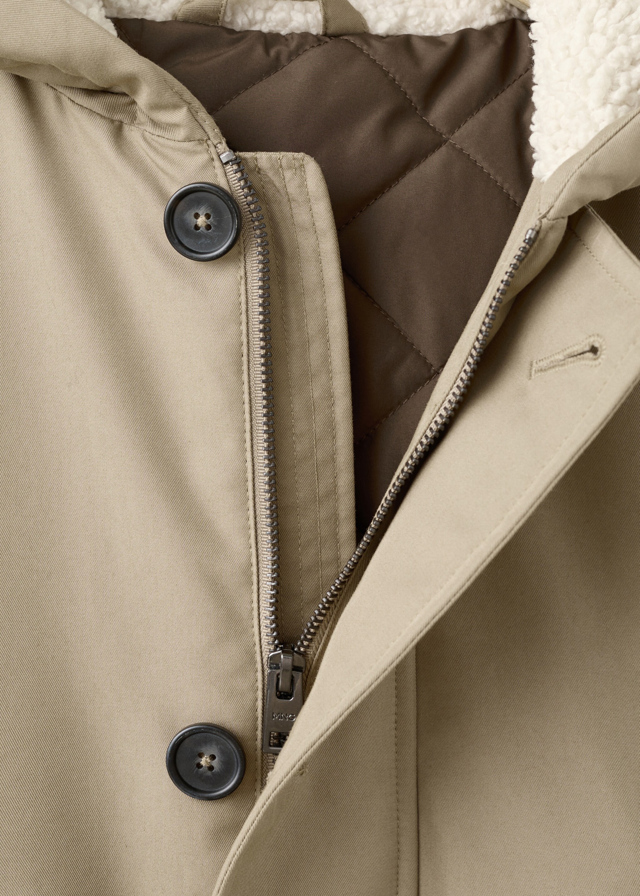 Parka javi - Detall de l'article 8, Marró mitjà. Ref: 27061175-00.