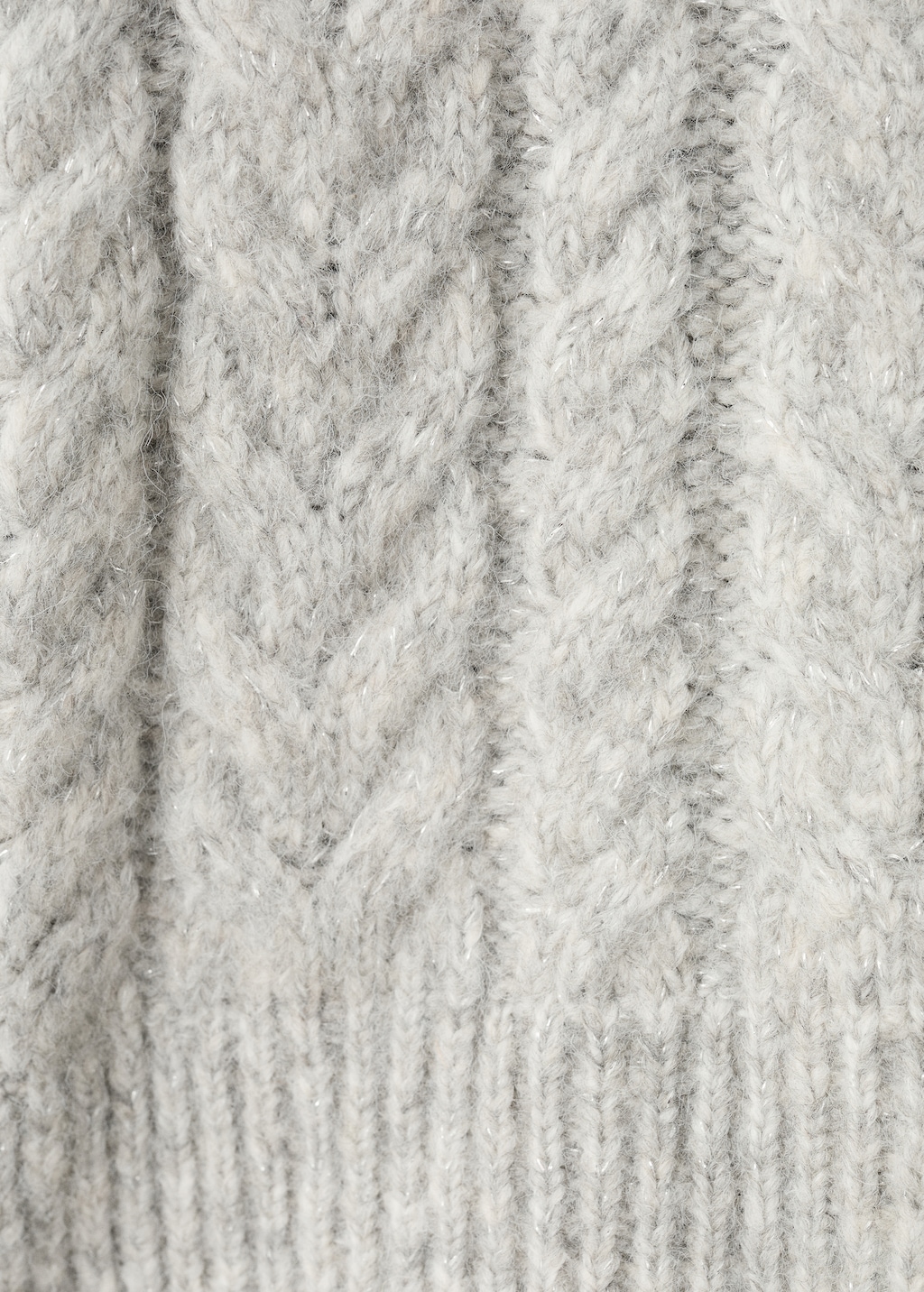 Turtleneck lurex sweater