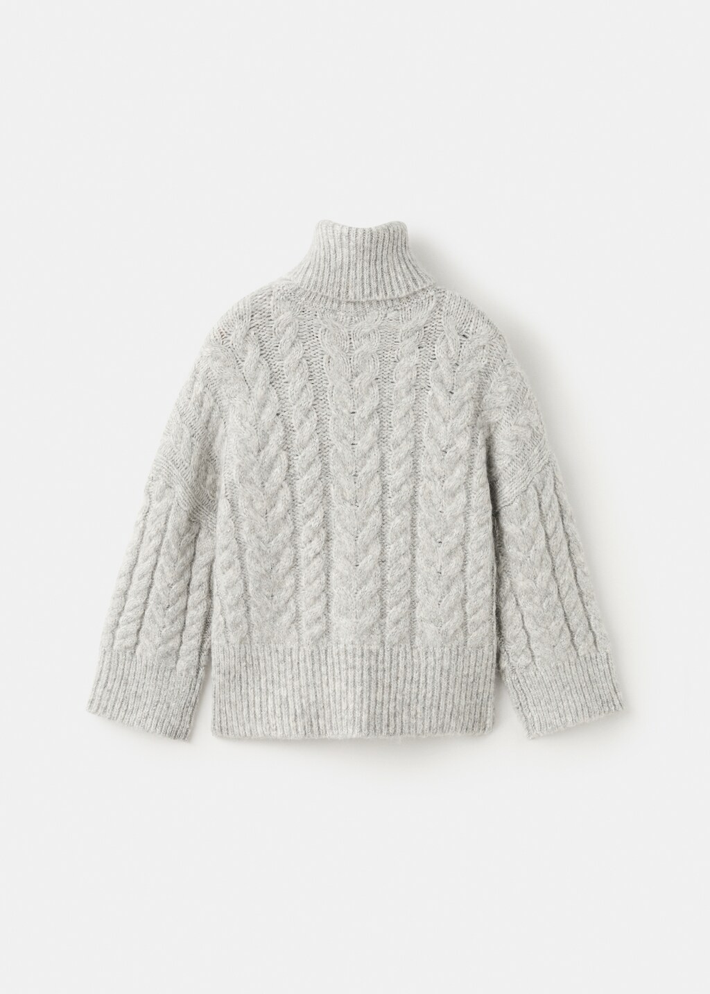 Turtleneck lurex sweater