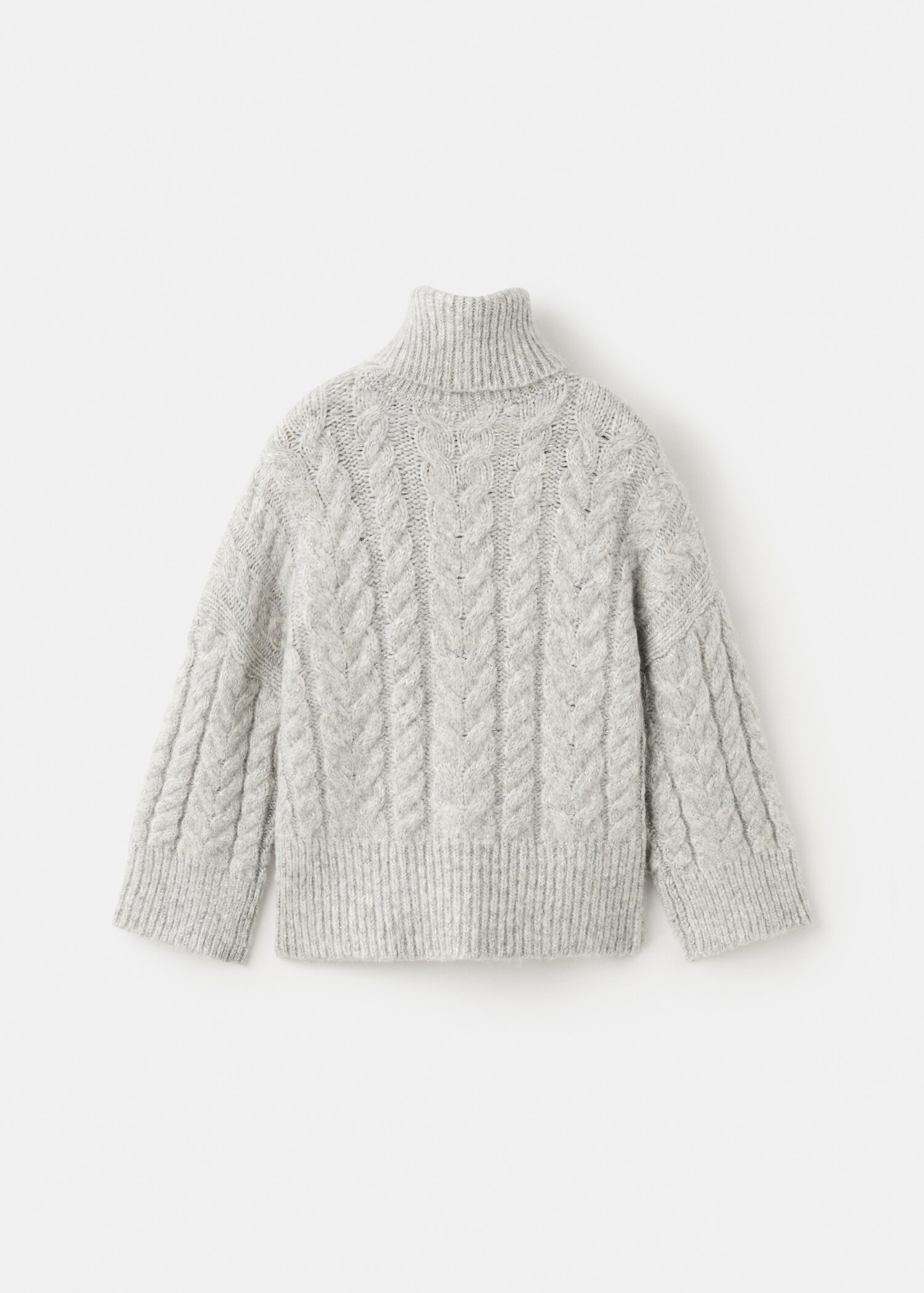 Turtleneck lurex sweater - Reverse of the article