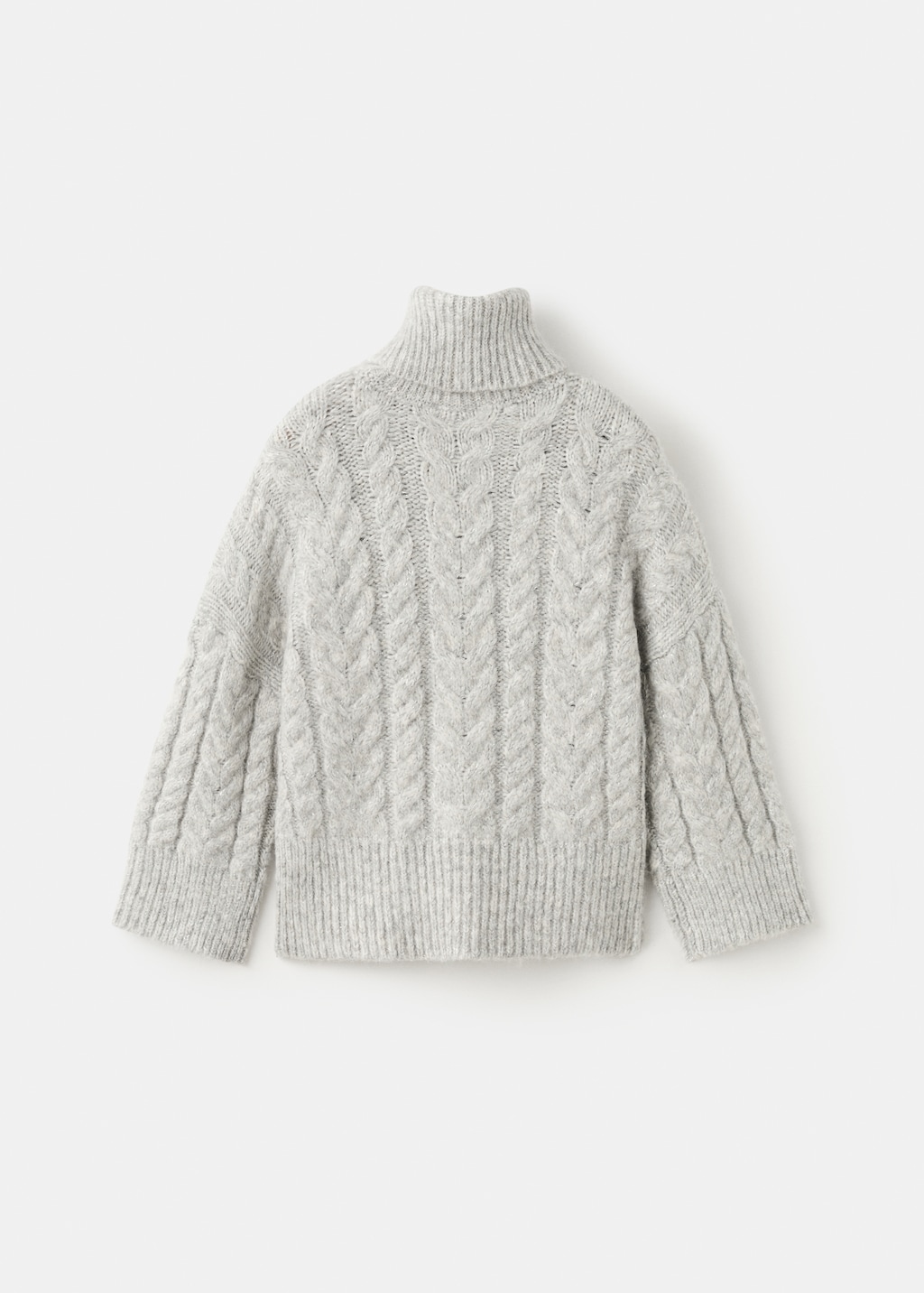 Turtleneck lurex sweater