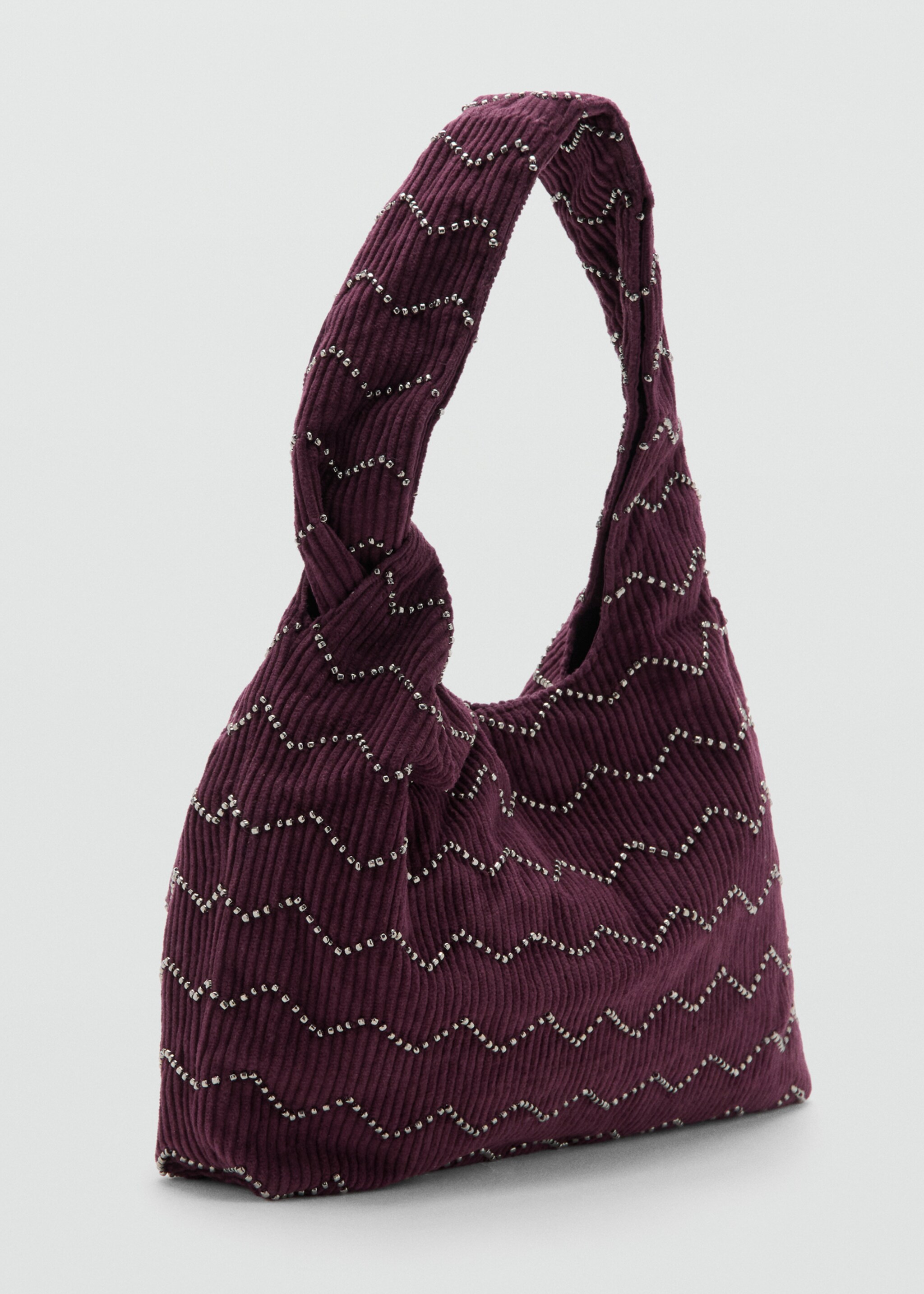 Bolso pana abalorios - Plano medio, Burdeos. Ref: 27061182-00.