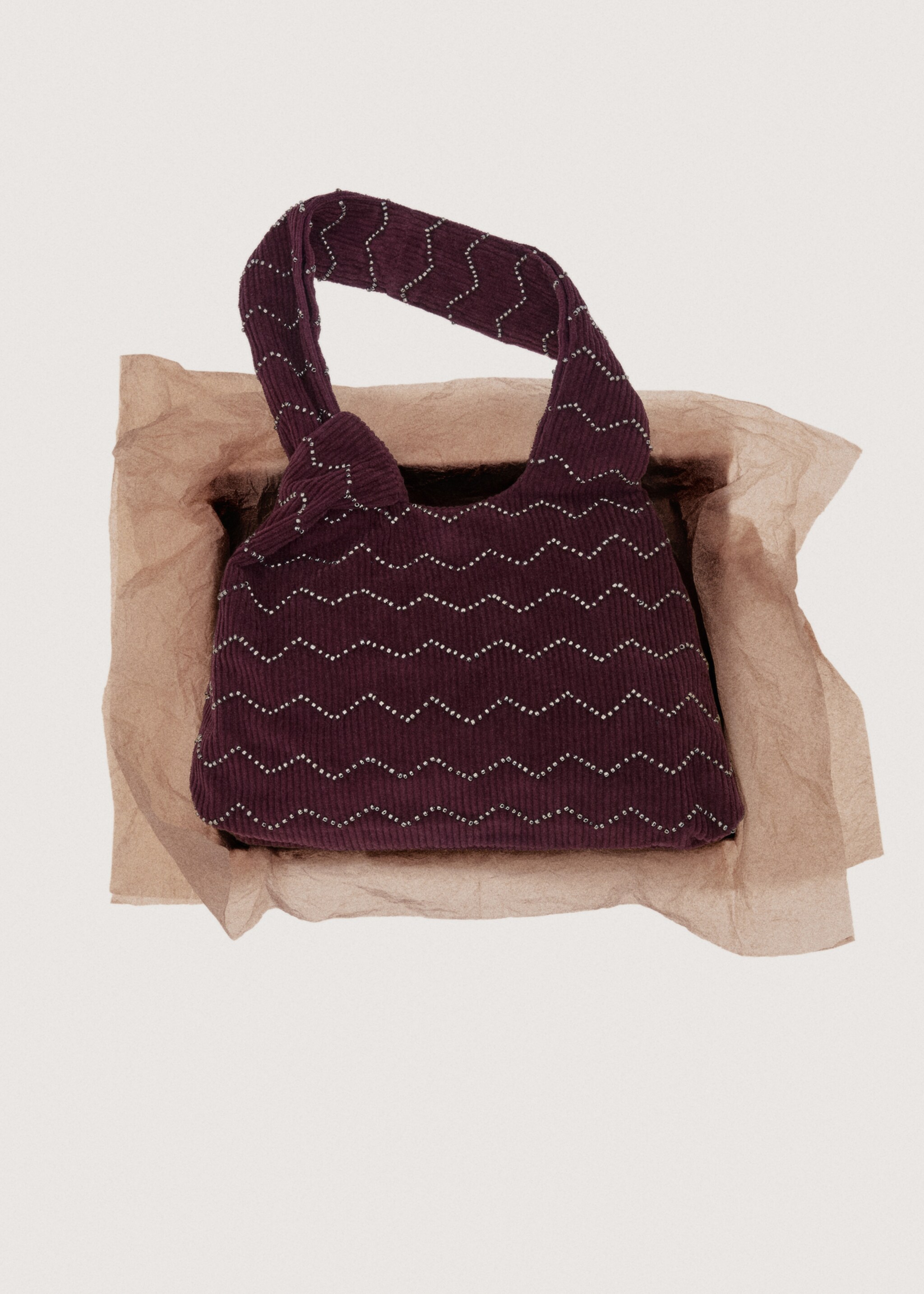 Bolso pana abalorios - Detalle del artículo 7, Burdeos. Ref: 27061182-00.