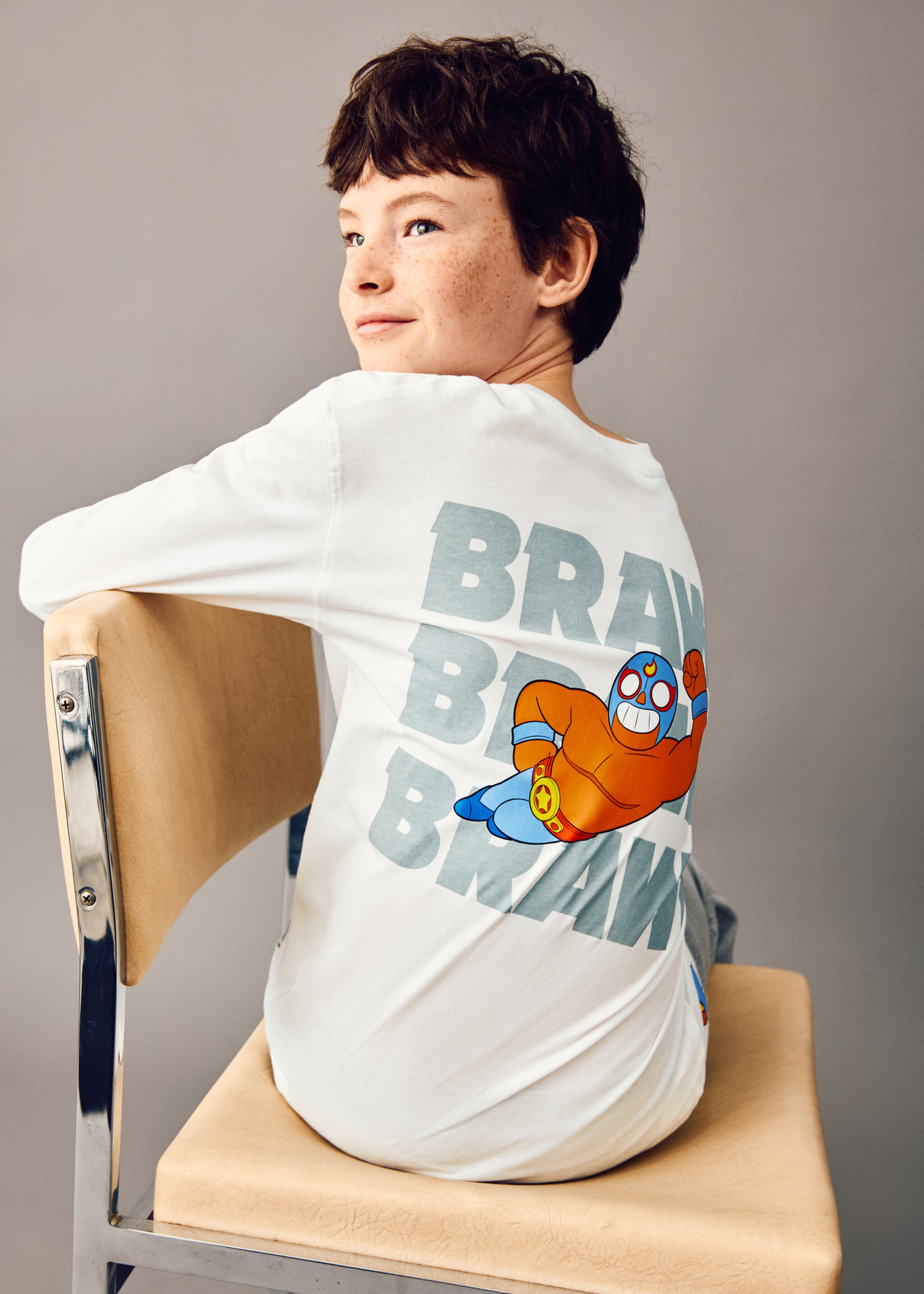Brawl Stars T-shirt - Details of the article 1, Off White. Ref: 27061183-00.