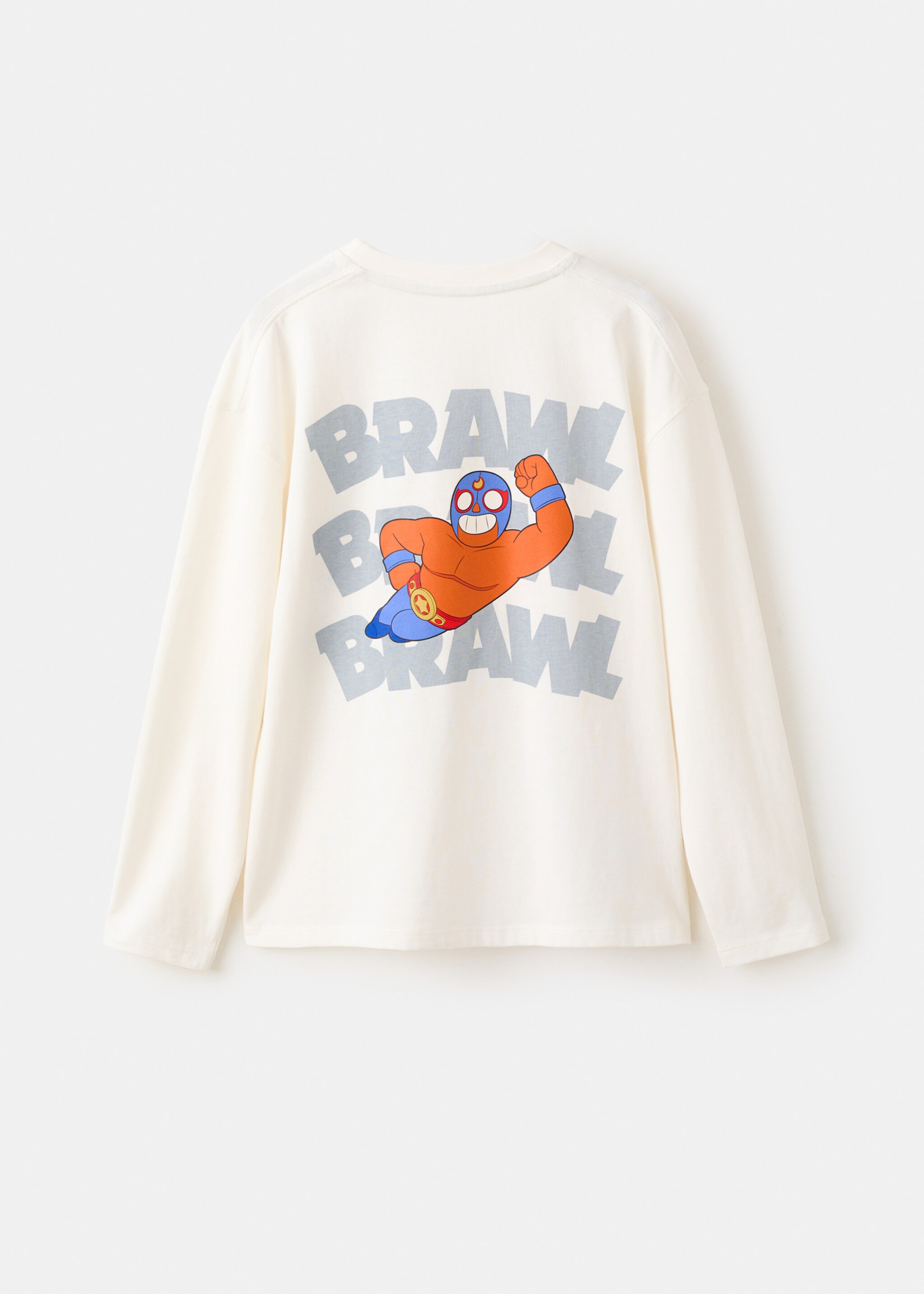 T-shirt Brawl Stars - Verso de l’article, Blanc cassé. Ref: 27061183-00.