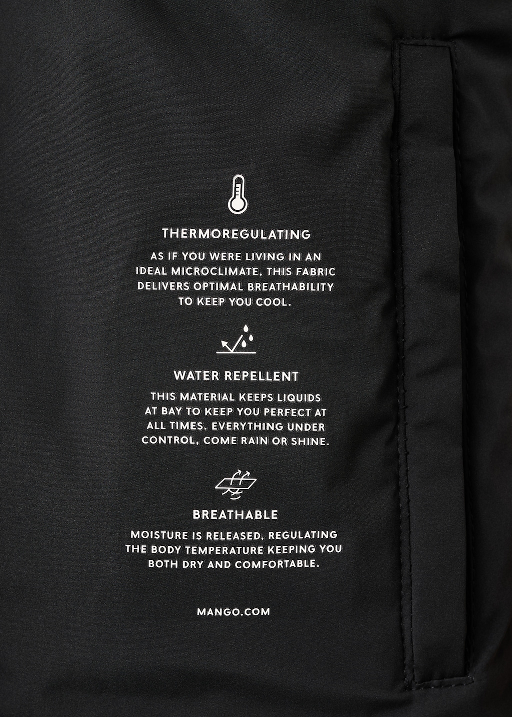 Midi quilted anorak with hood