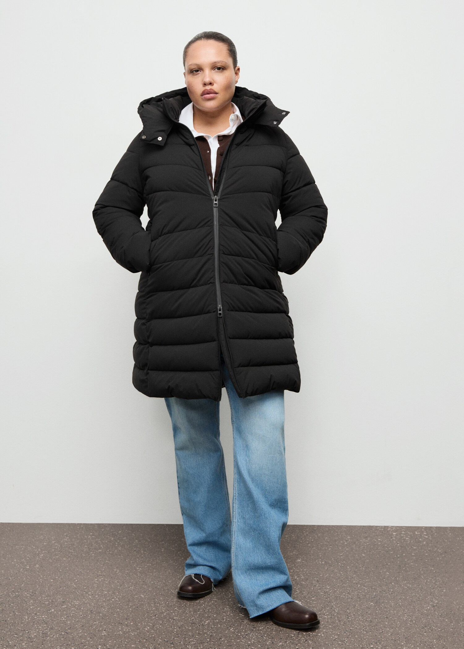 أنوراك ميدي مبطن بقبعة رأس - تفاصيل المنتج 3