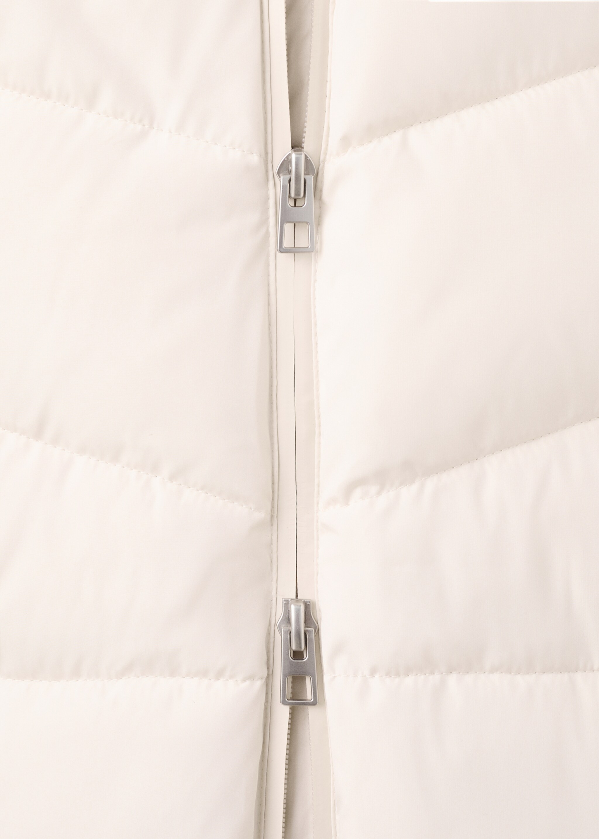 Anorak acolchado capucha - Detalle del artículo 0, Blanco roto. Ref: 27061185-00.