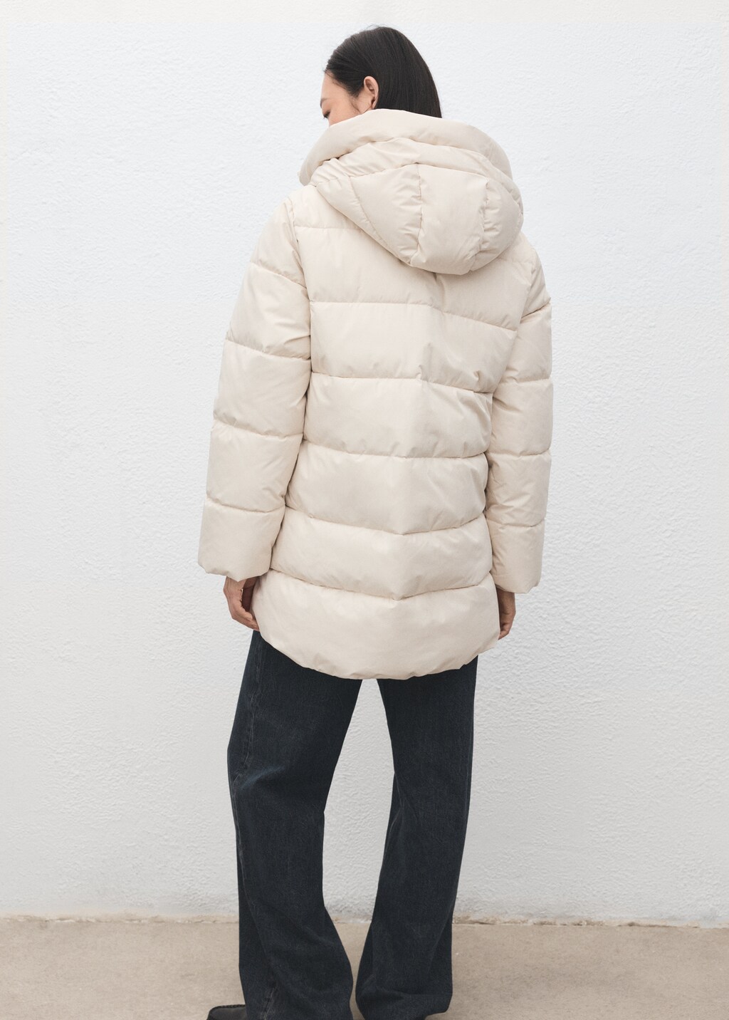 Mango Hood puffer coat