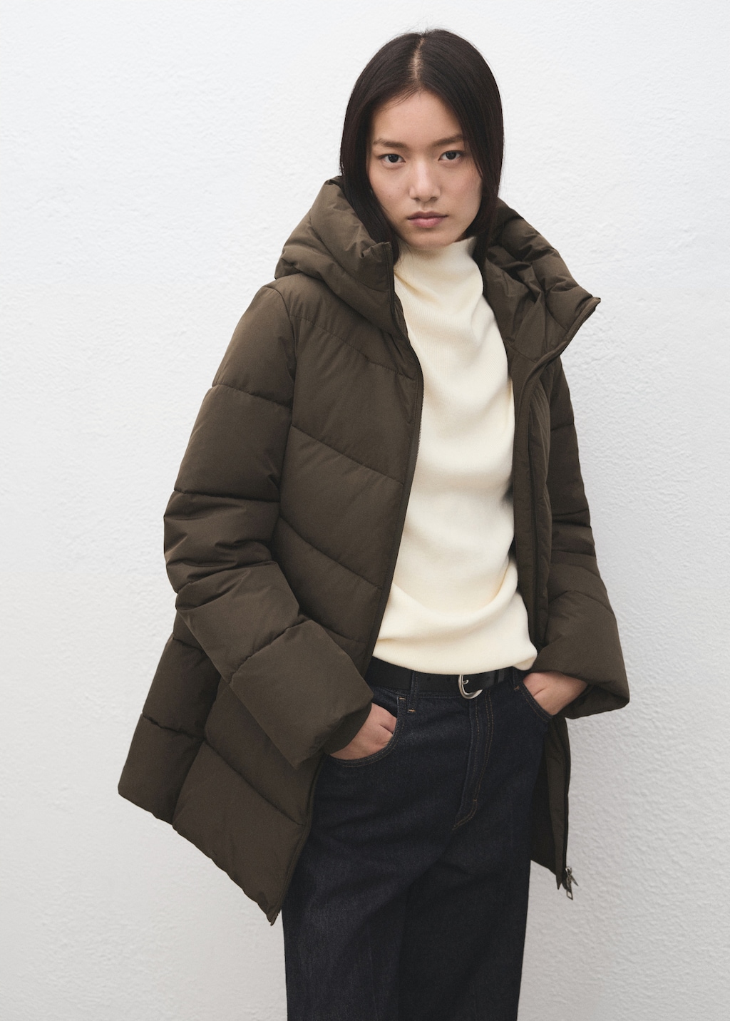 Mango Hood puffer coat thumbnail