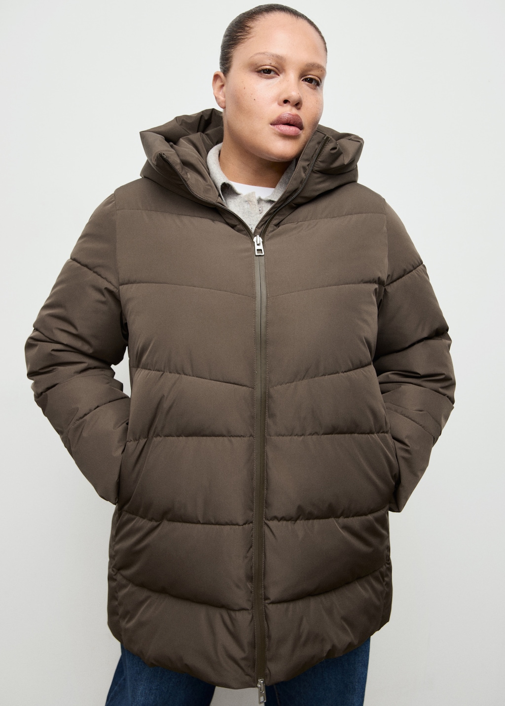 Mango Hood puffer coat thumbnail