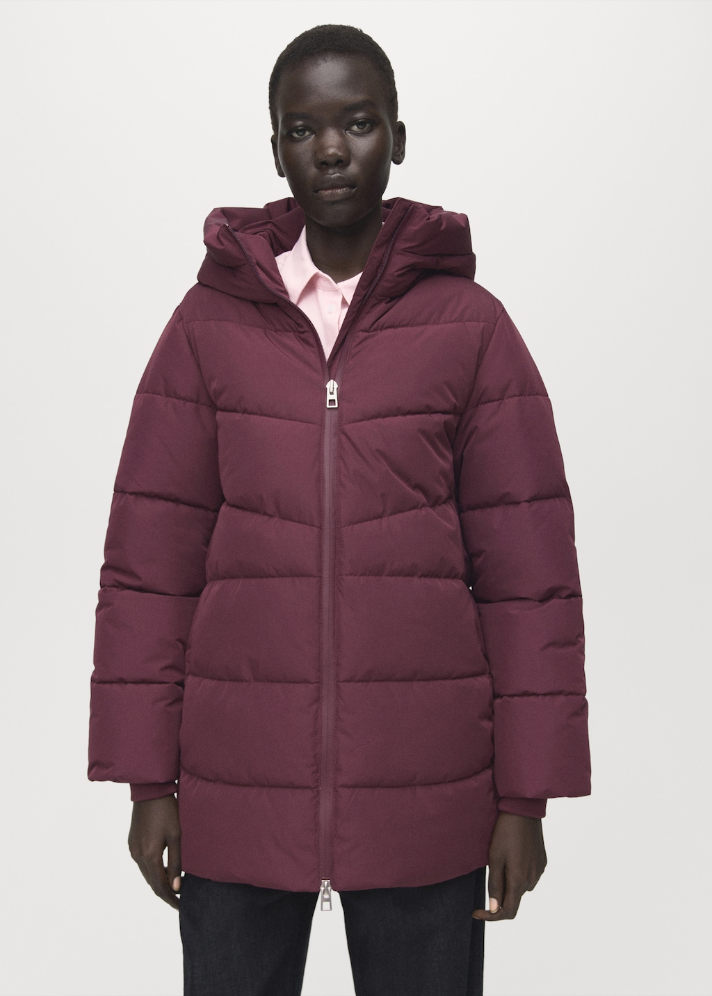 Mango Hood puffer coat
