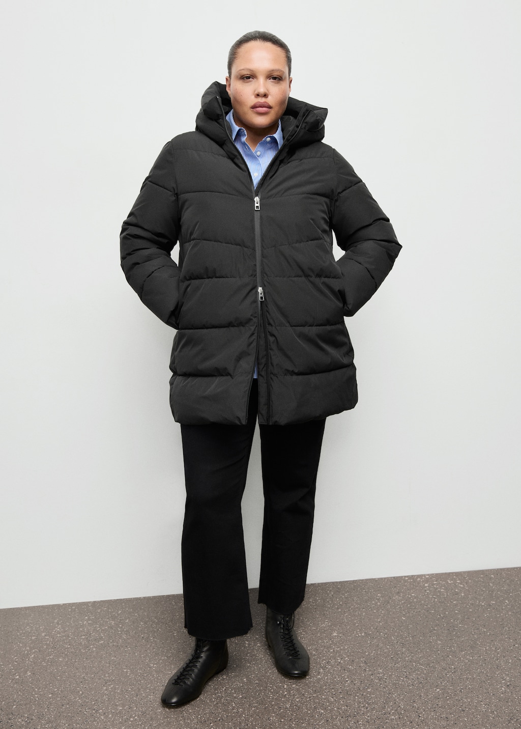 Mango Hood puffer coat