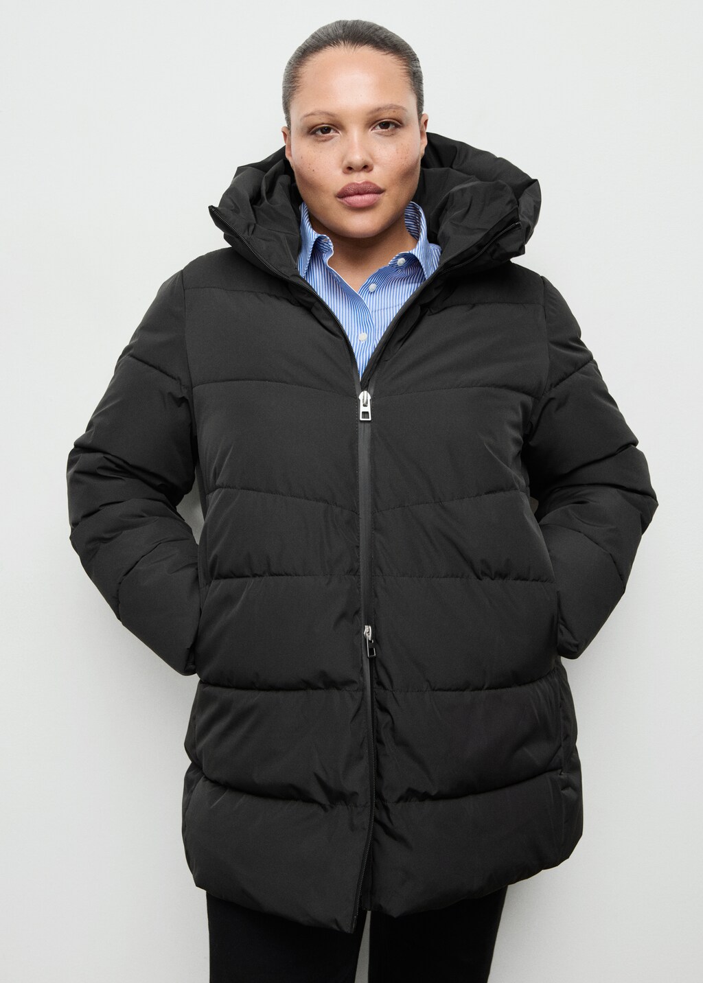 Mango Hood puffer coat
