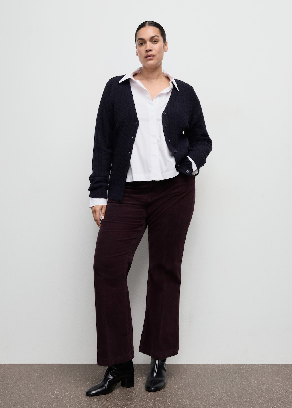 Mango Corduroy flared jeans