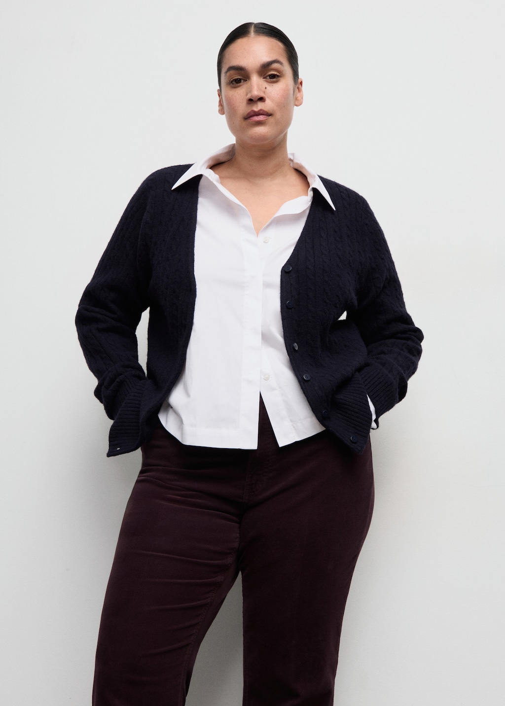 Mango Corduroy flared jeans