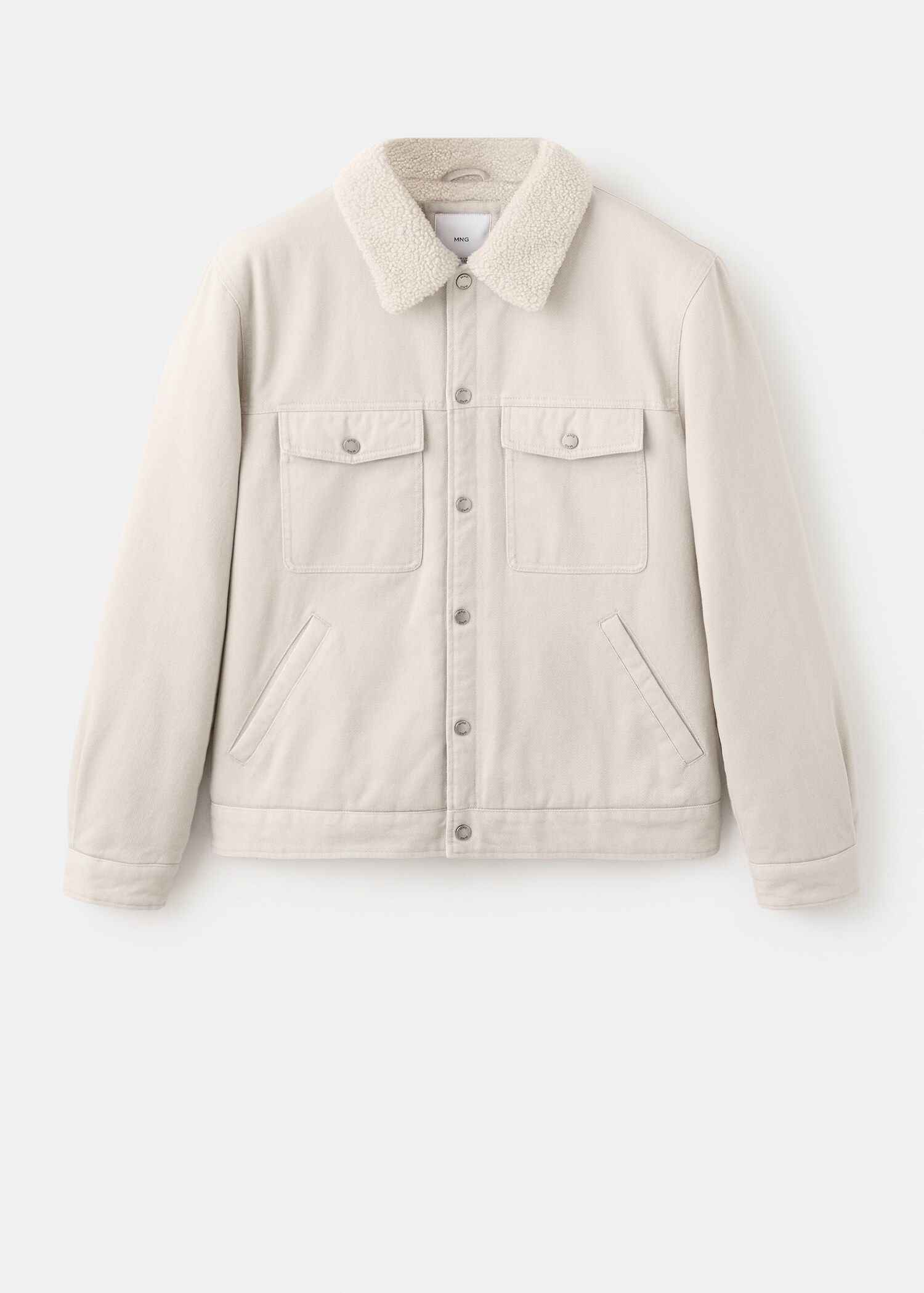 Blouson en jean doublure imitation mouton retourné - Article sans modèle