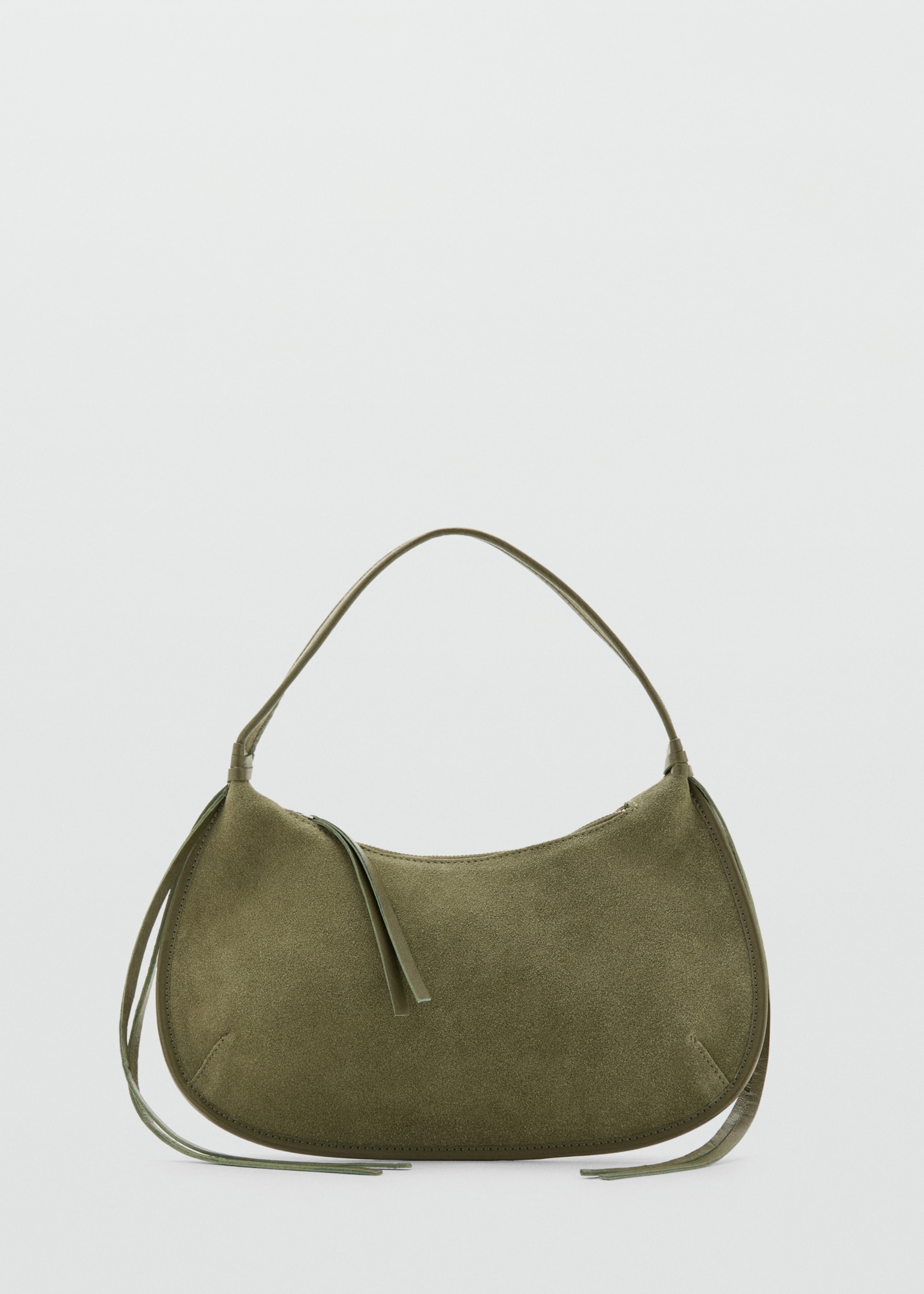 Leather handbag - Article without model, Khaki. Ref: 27061191-00.