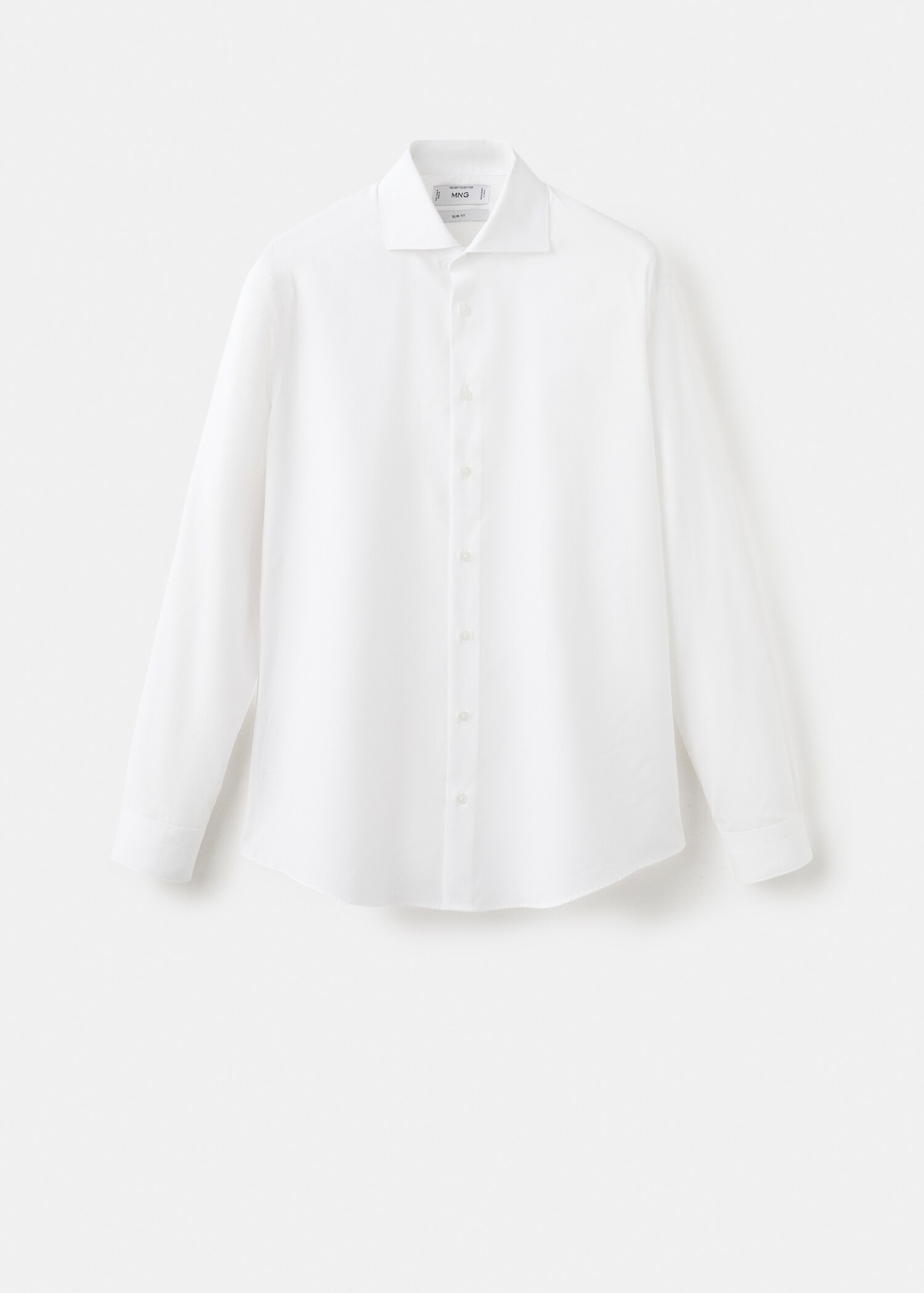 Slim-fit cotton poplin suit shirt - Article without model