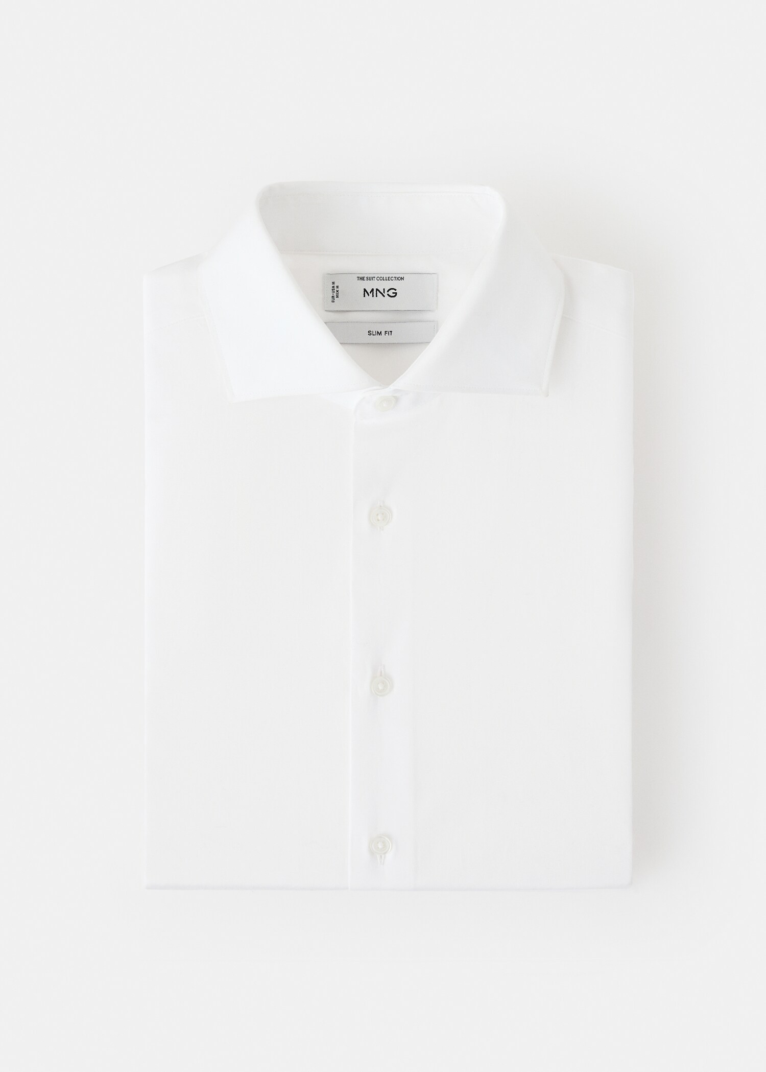 Slim-fit cotton poplin suit shirt - Details of the article 9