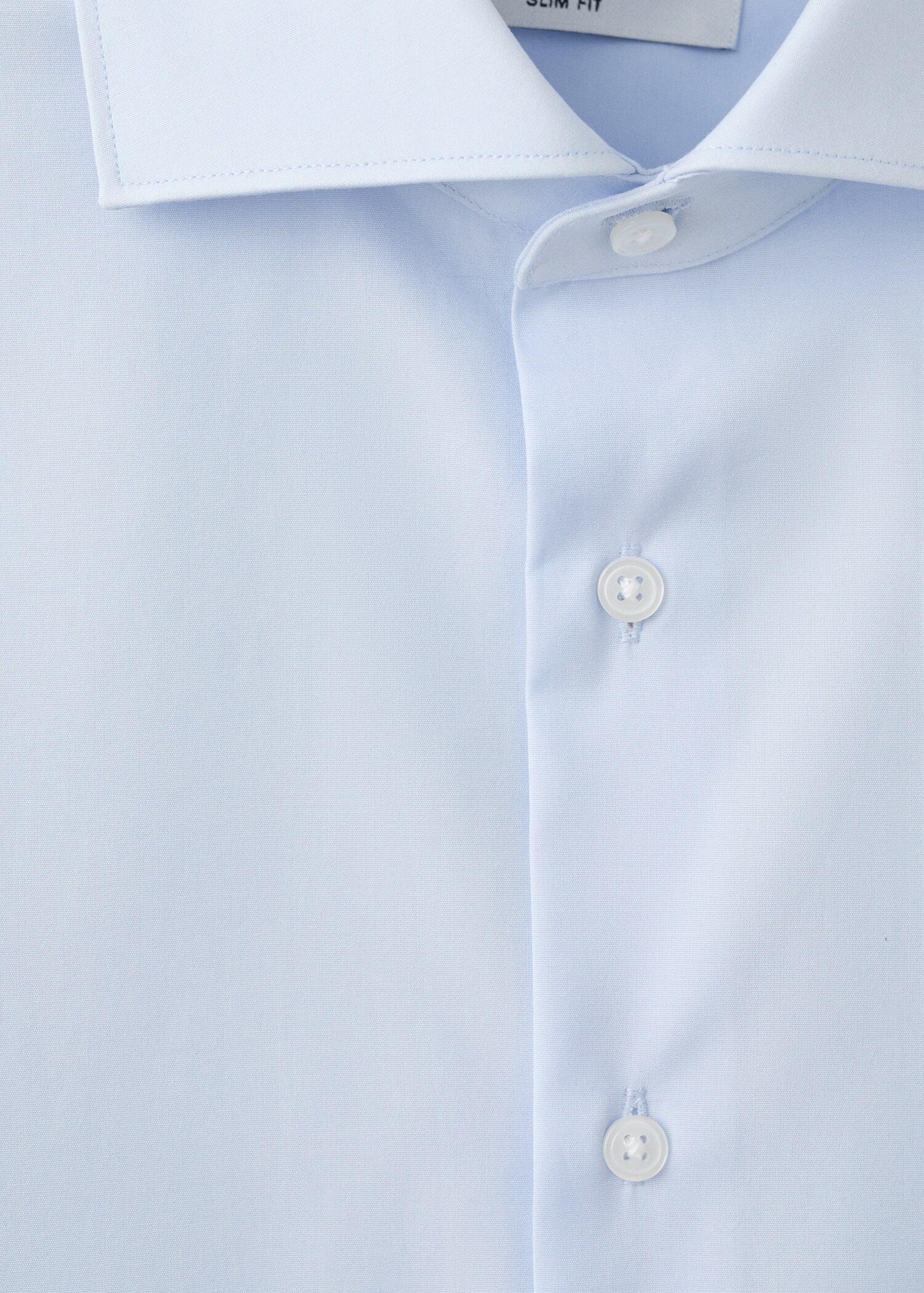 Slim-fit cotton poplin suit shirt - Details of the article 8