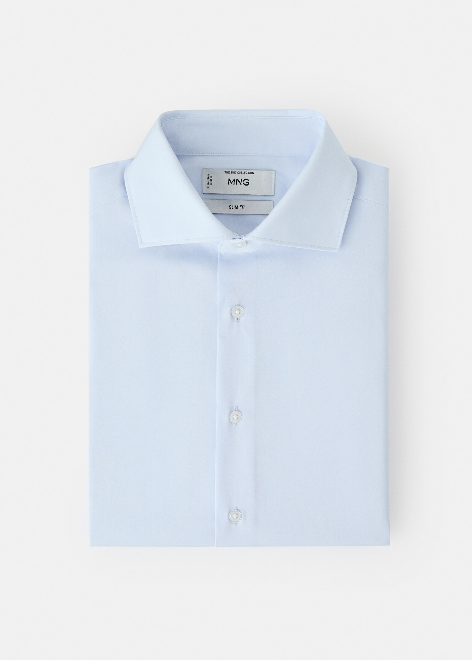 Slim-fit cotton poplin suit shirt - Details of the article 9