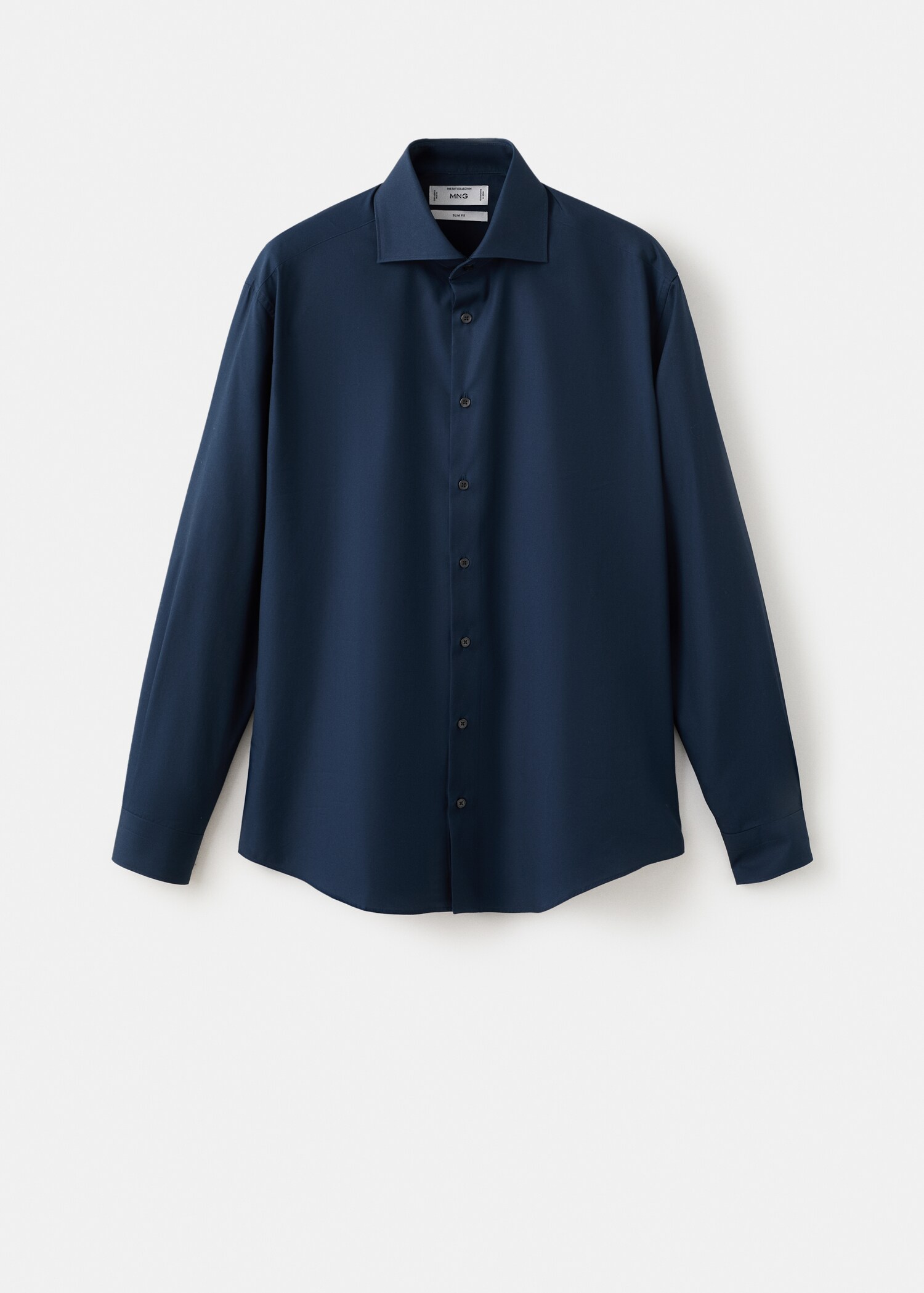 Slim-fit cotton poplin suit shirt - Article without model