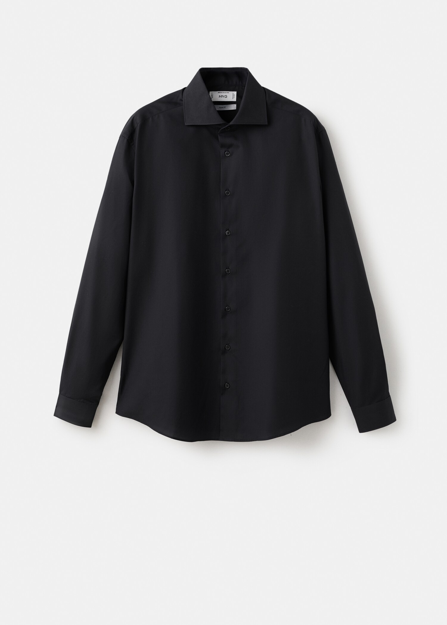 Slim-fit cotton poplin suit shirt - Article without model